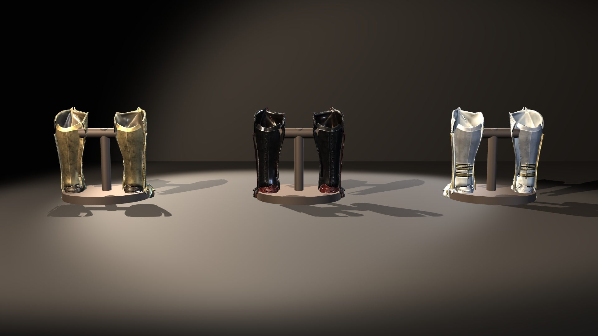 Fantasy Ancient Myth Leg Armor Pack 3D Model