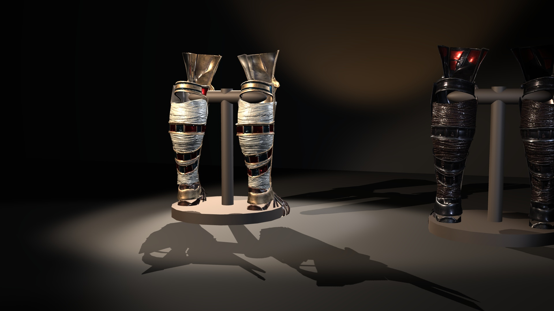 Fantasy Ancient Myth Leg Armor Pack 3D Model