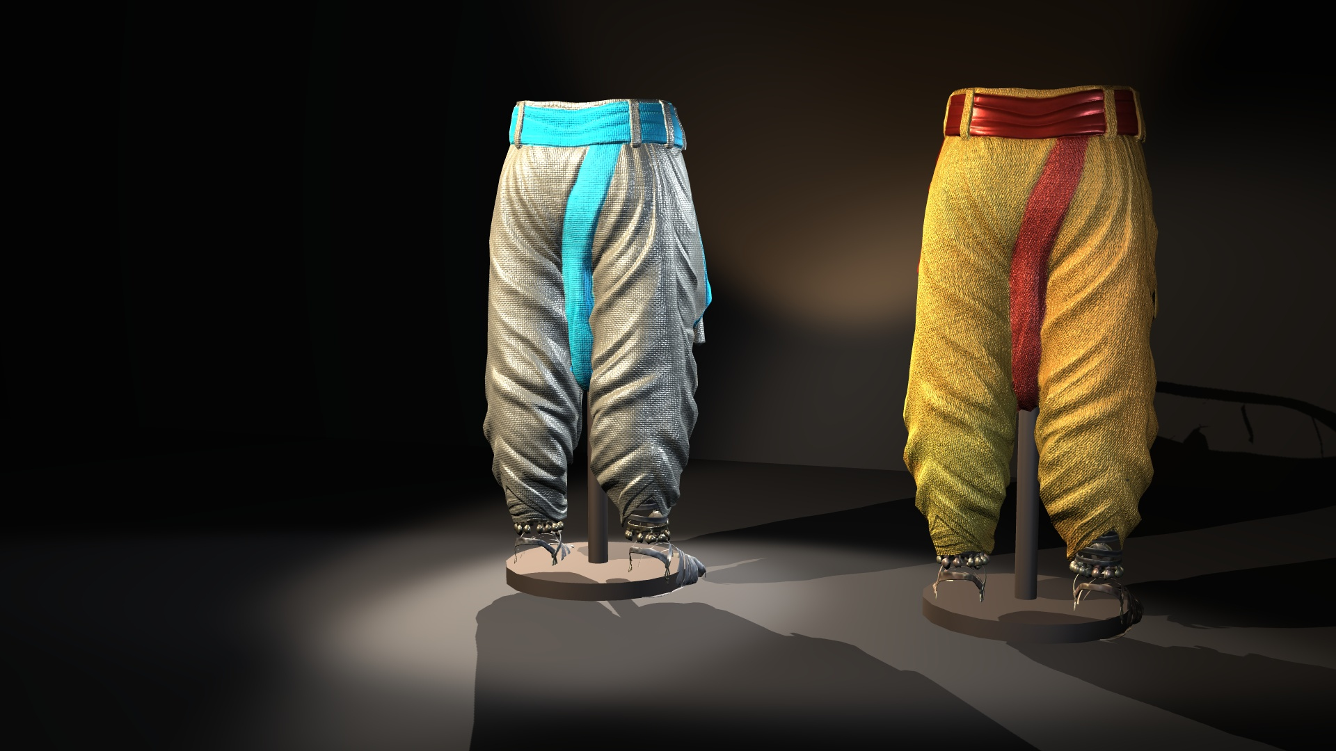Fantasy Ancient Myth Leg Armor Pack 3D Model