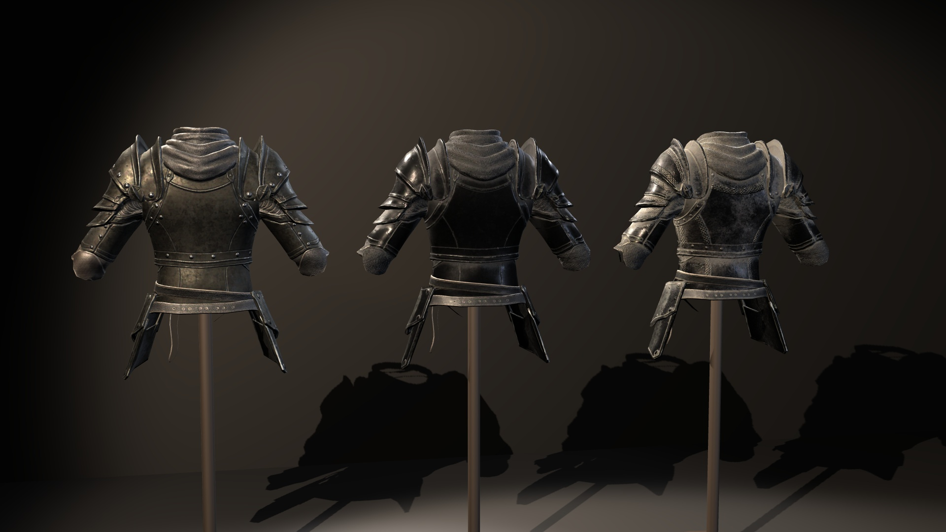 Fantasy Knight and Dark Armor Pack 3D Model