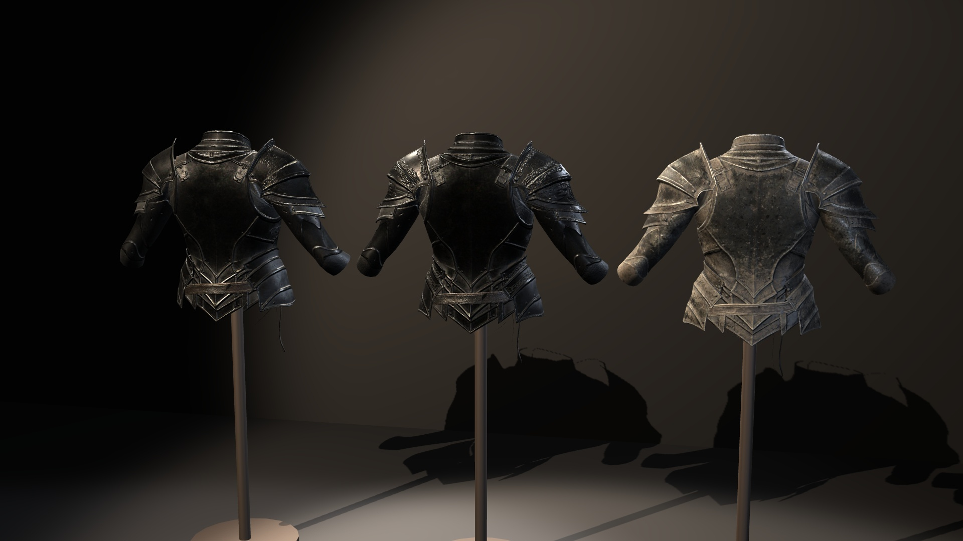 Fantasy Knight and Dark Armor Pack 3D Model