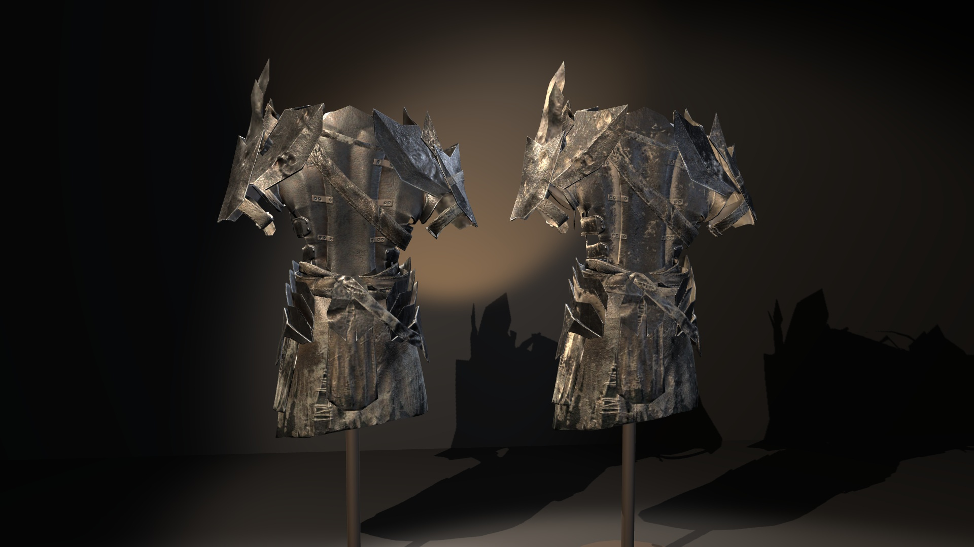 Fantasy Knight and Dark Armor Pack 3D Model