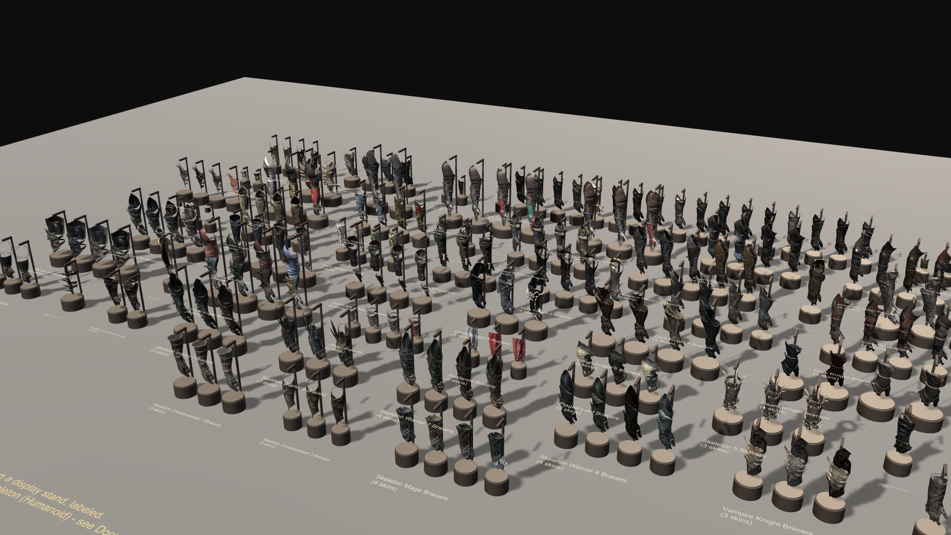 Fantasy Knight and Dark Bracers Pack 3D Model