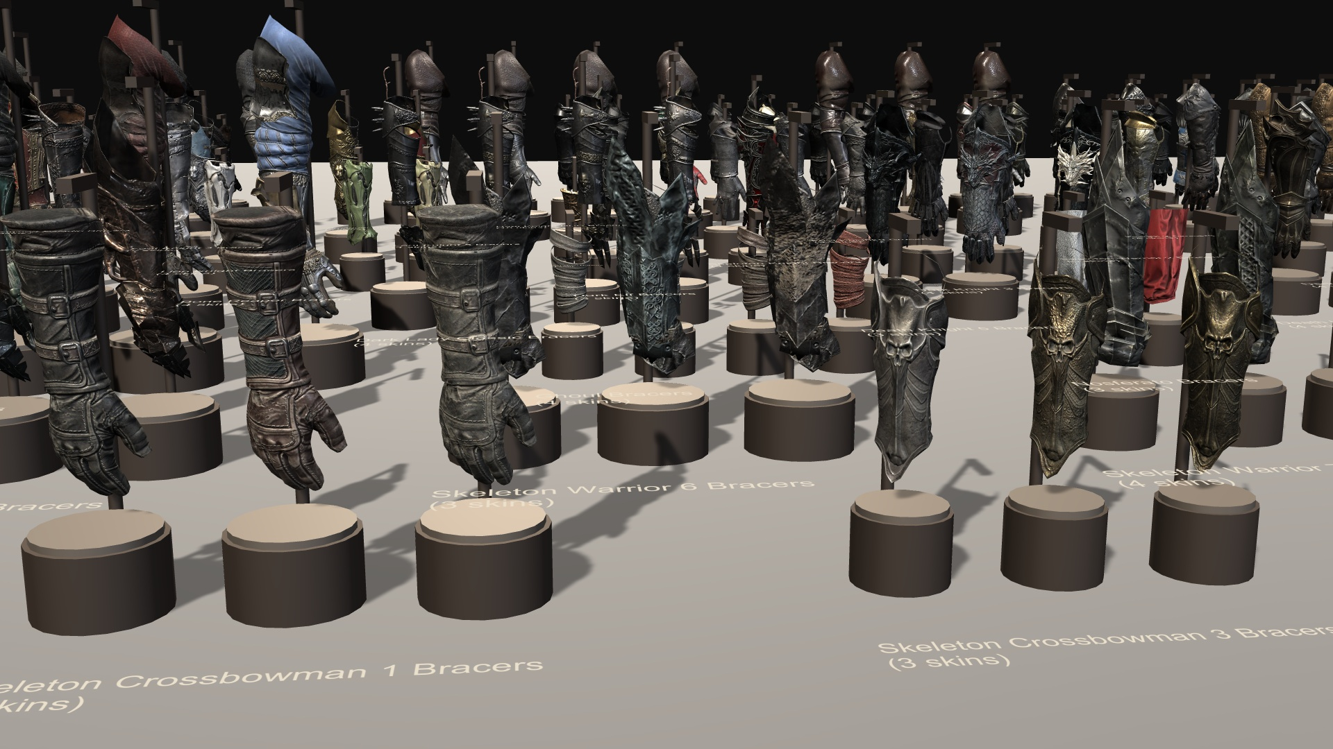 Fantasy Knight and Dark Bracers Pack 3D Model