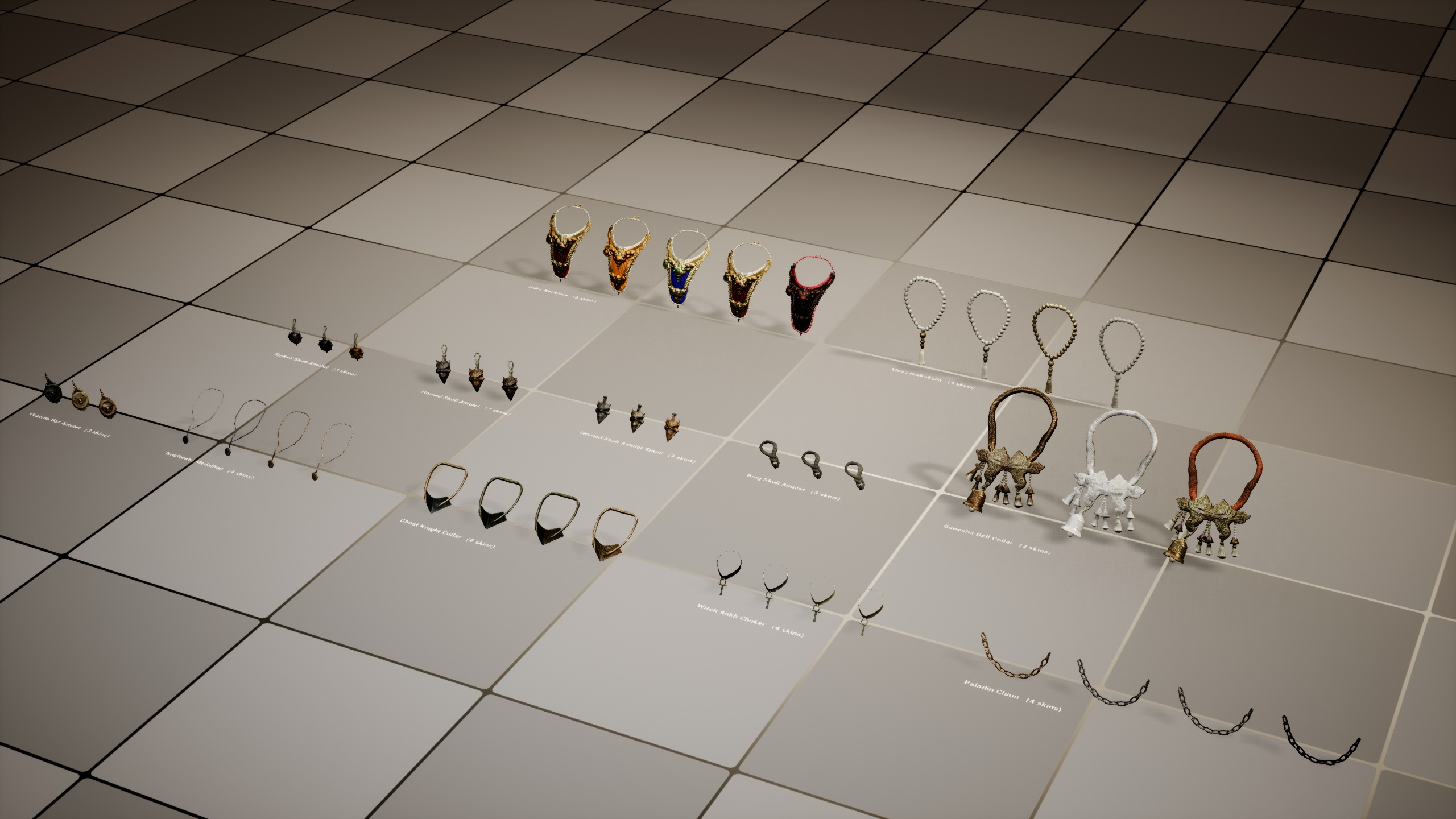 Fantasy Magic Amulets Pack 3D Model