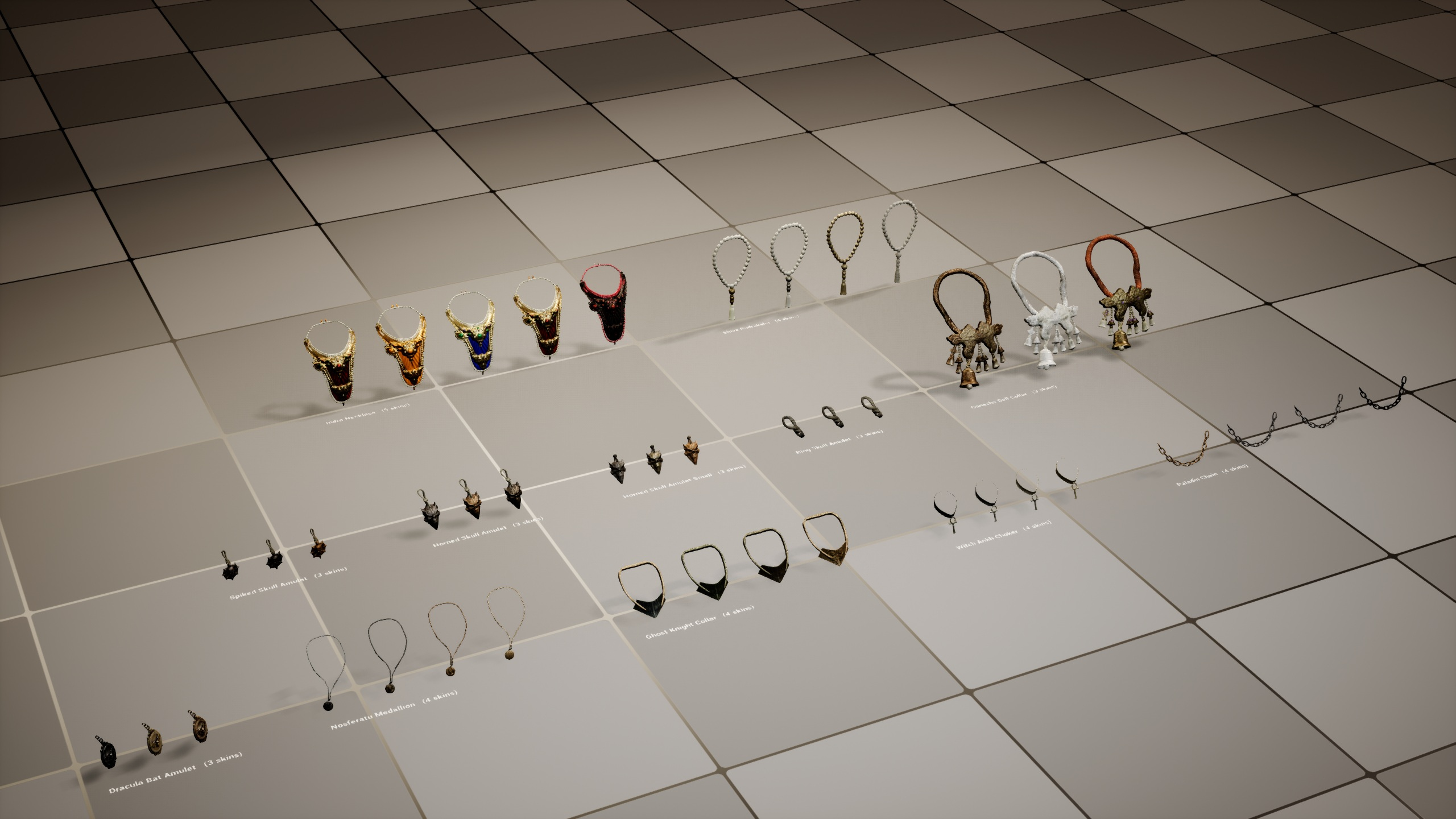 Fantasy Magic Amulets Pack 3D Model
