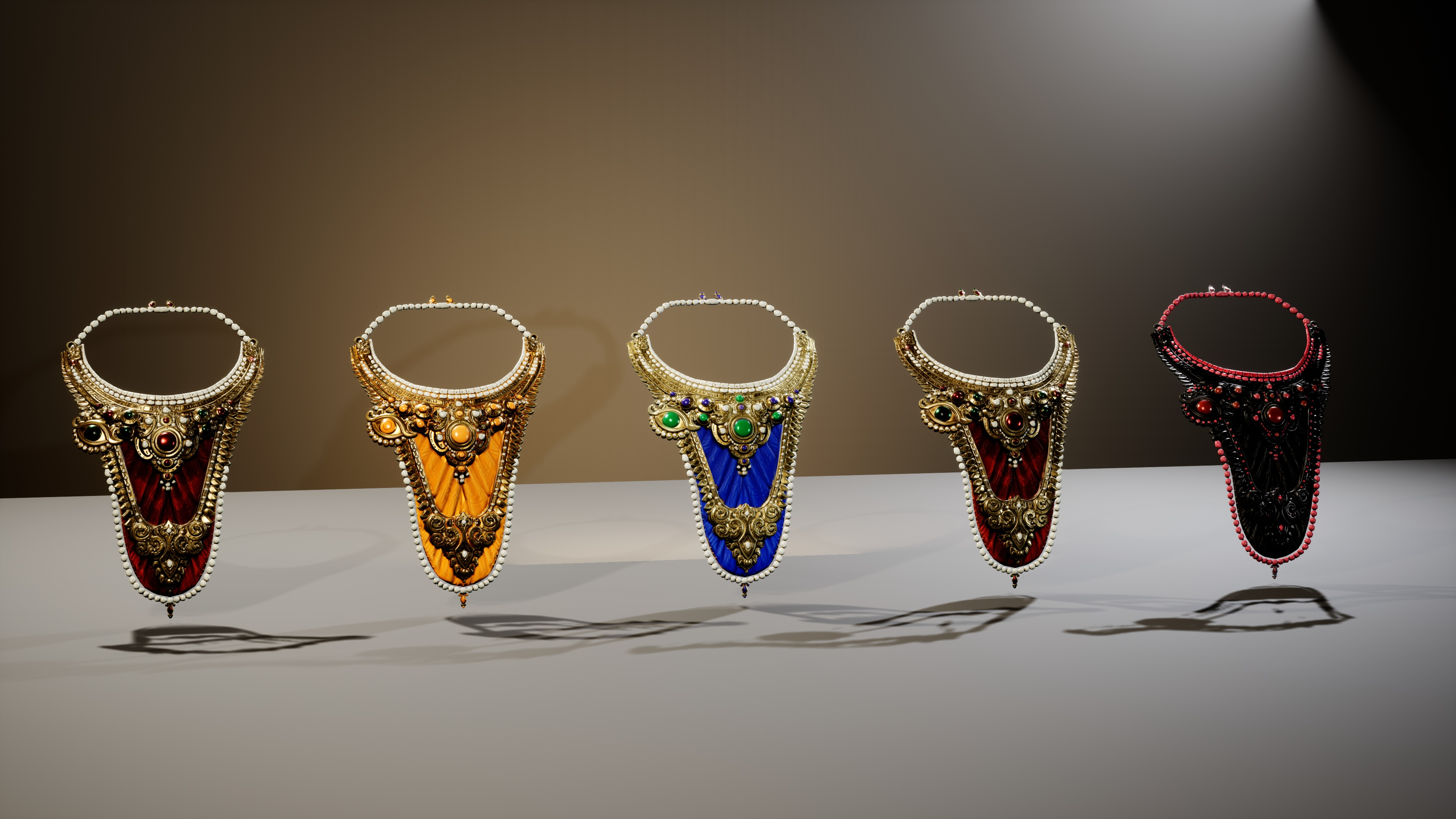 Fantasy Magic Amulets Pack 3D Model