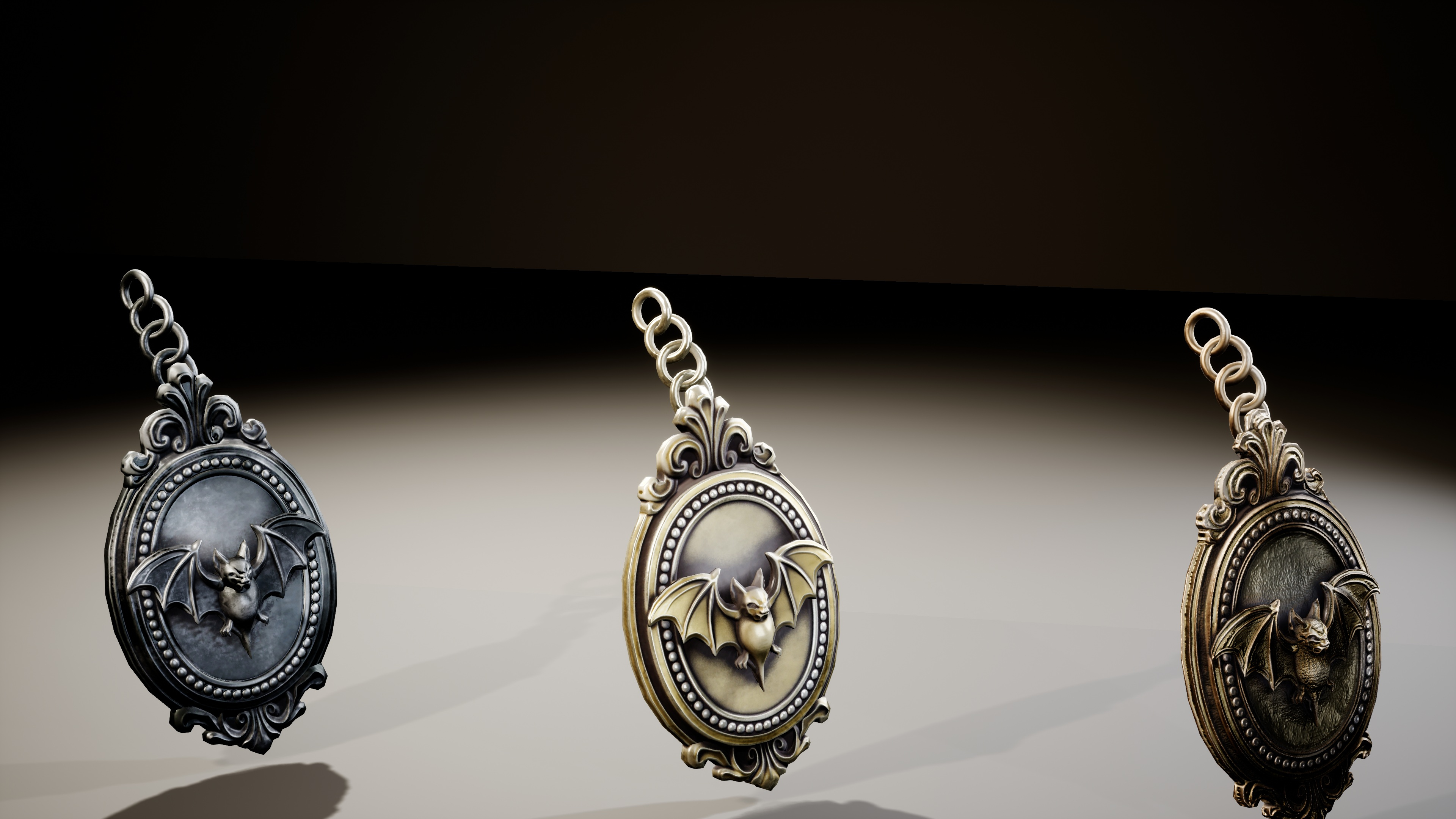 Fantasy Magic Amulets Pack 3D Model
