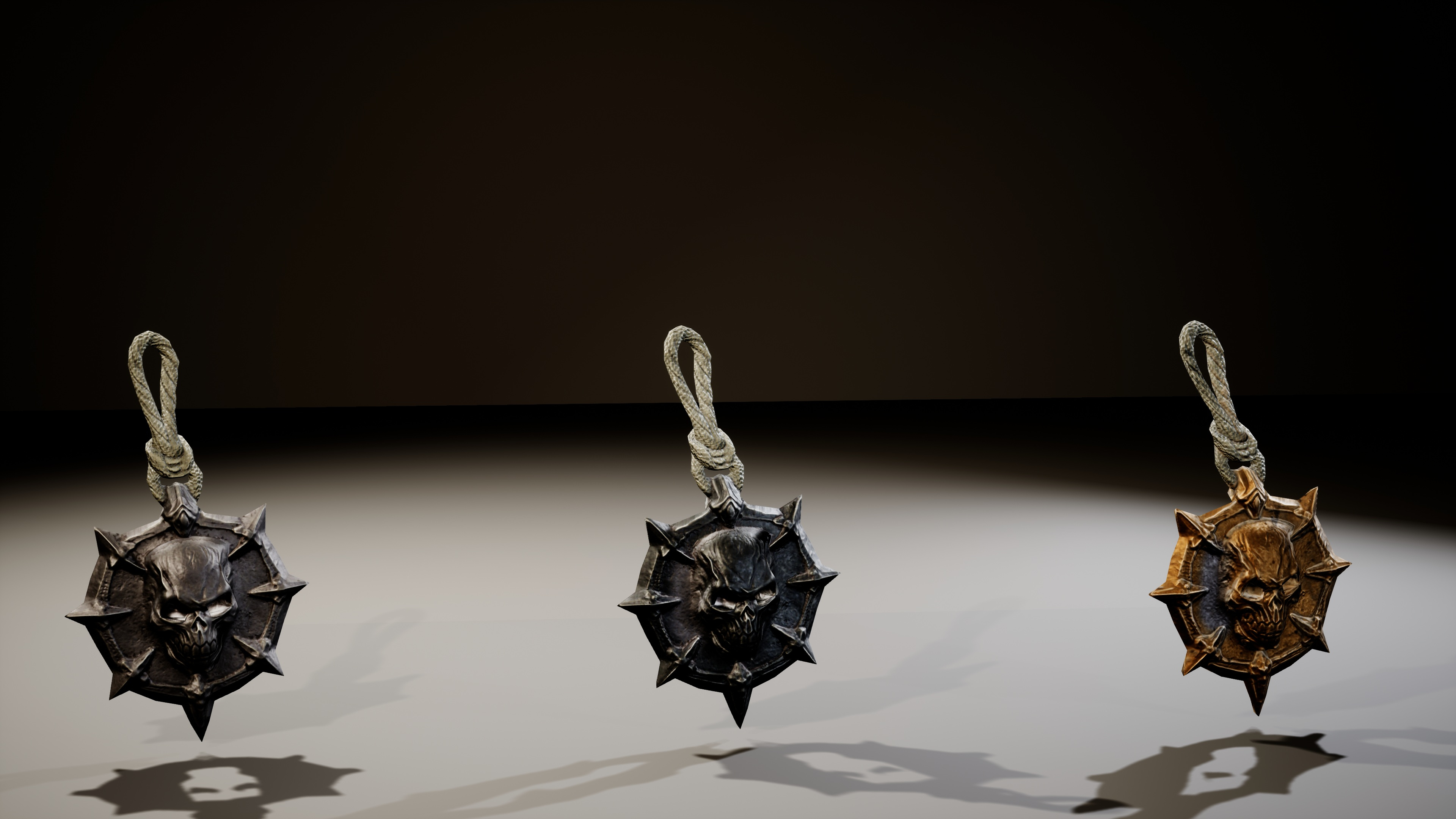 Fantasy Magic Amulets Pack 3D Model