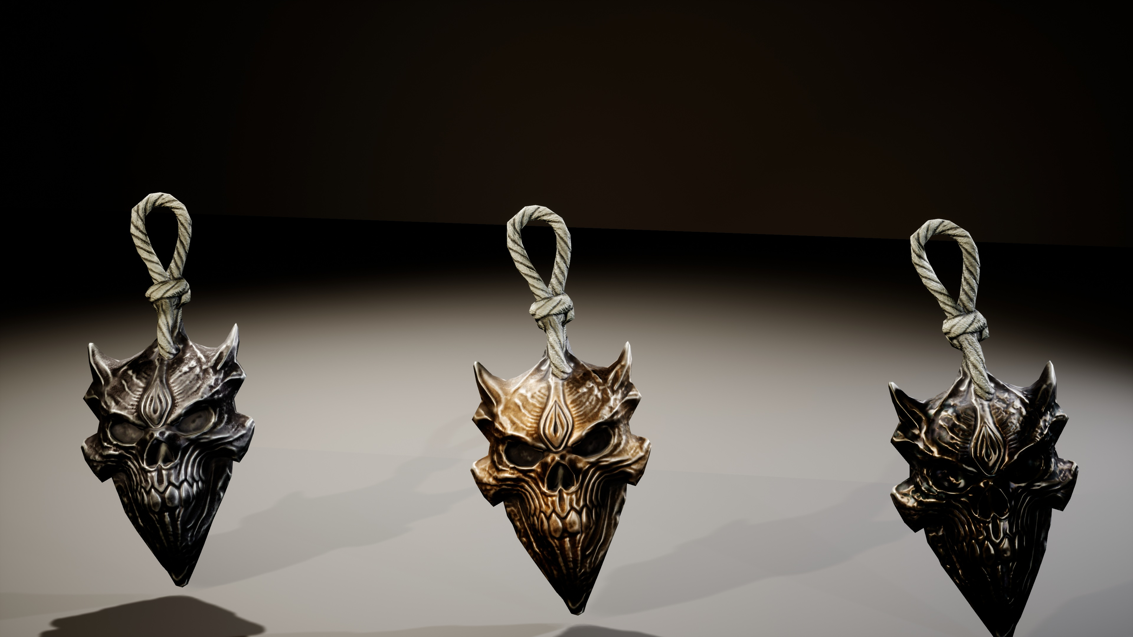 Fantasy Magic Amulets Pack 3D Model