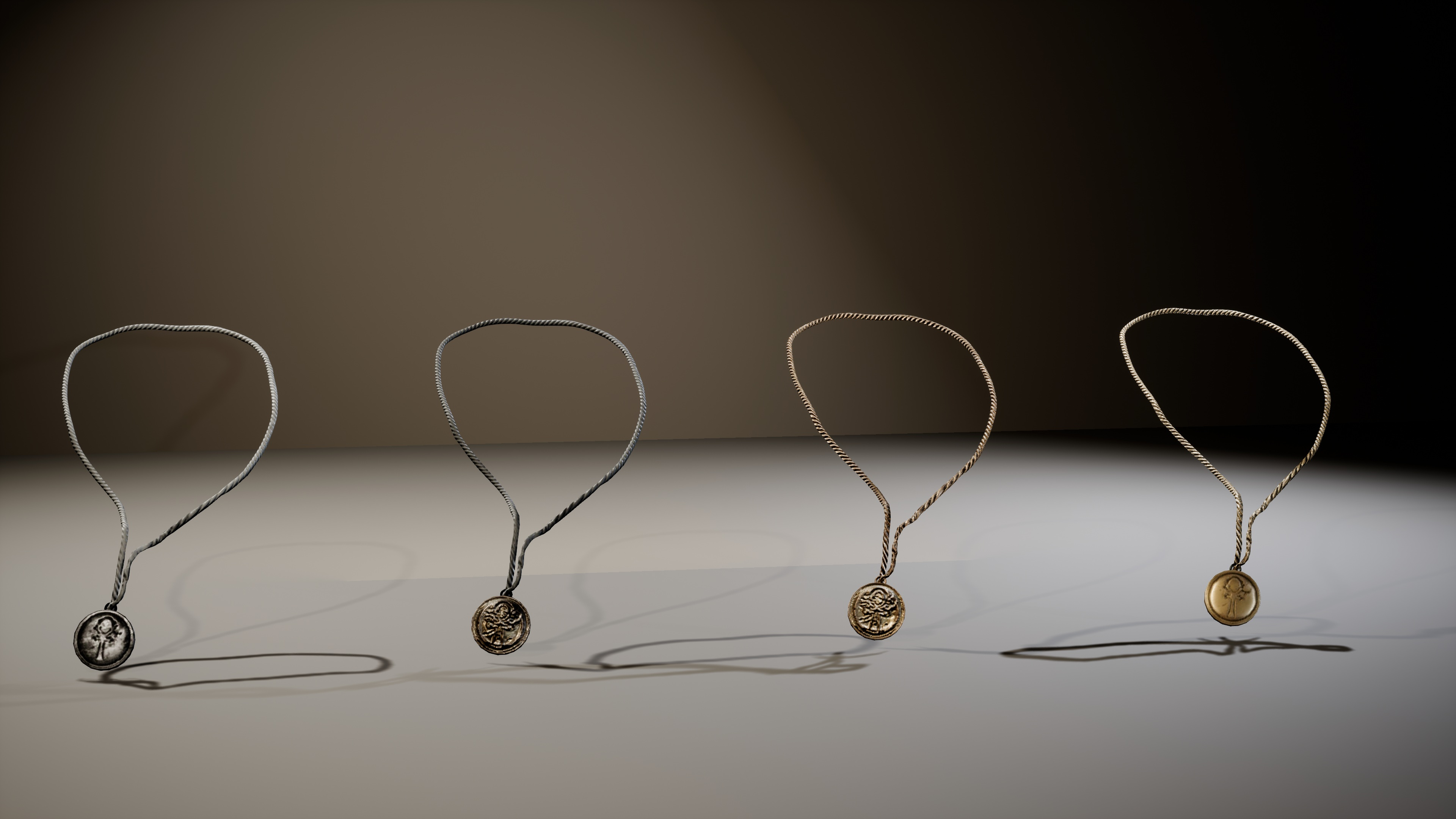 Fantasy Tribal Necklaces Pack 3D Model