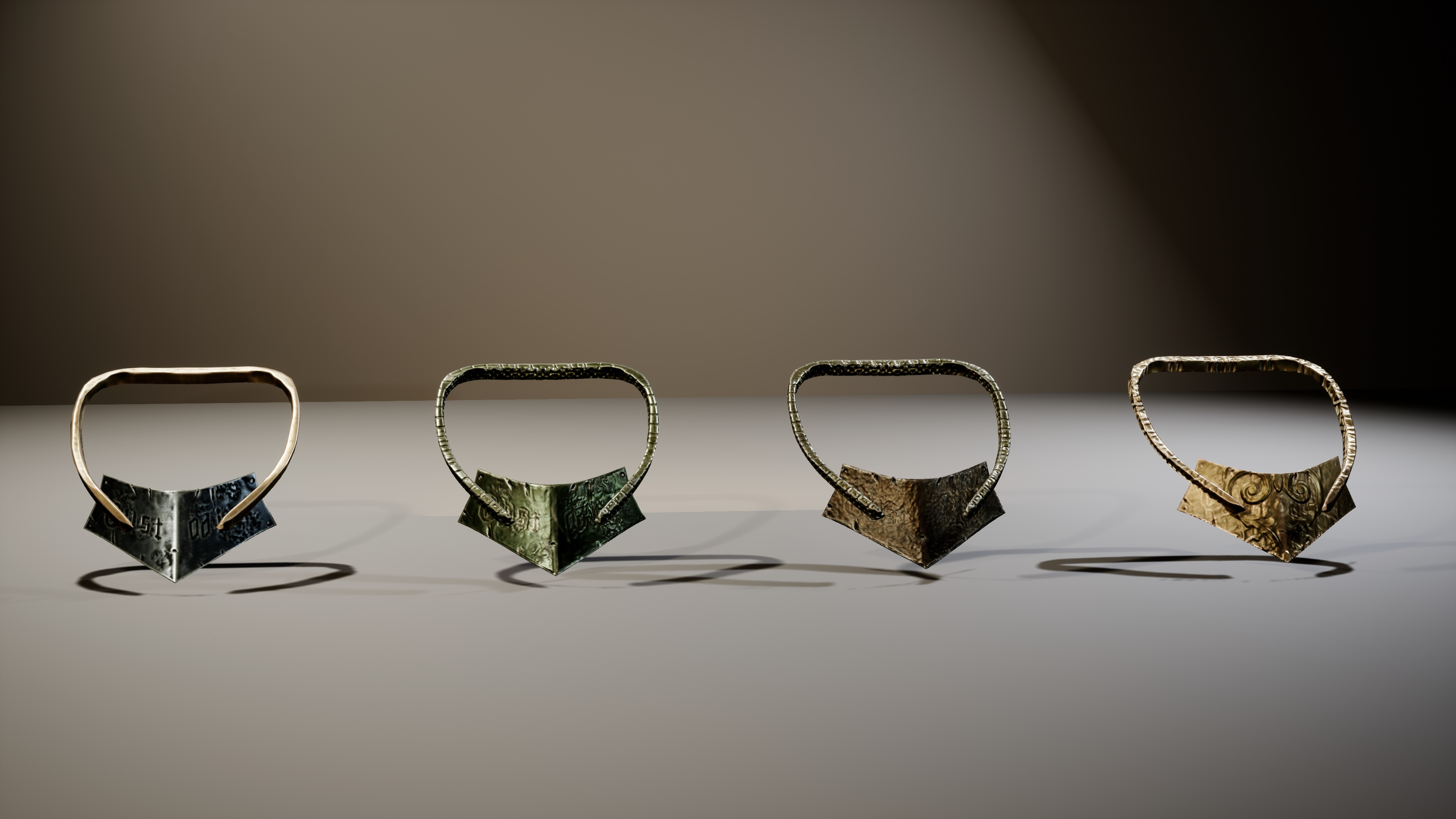 Fantasy Tribal Necklaces Pack 3D Model