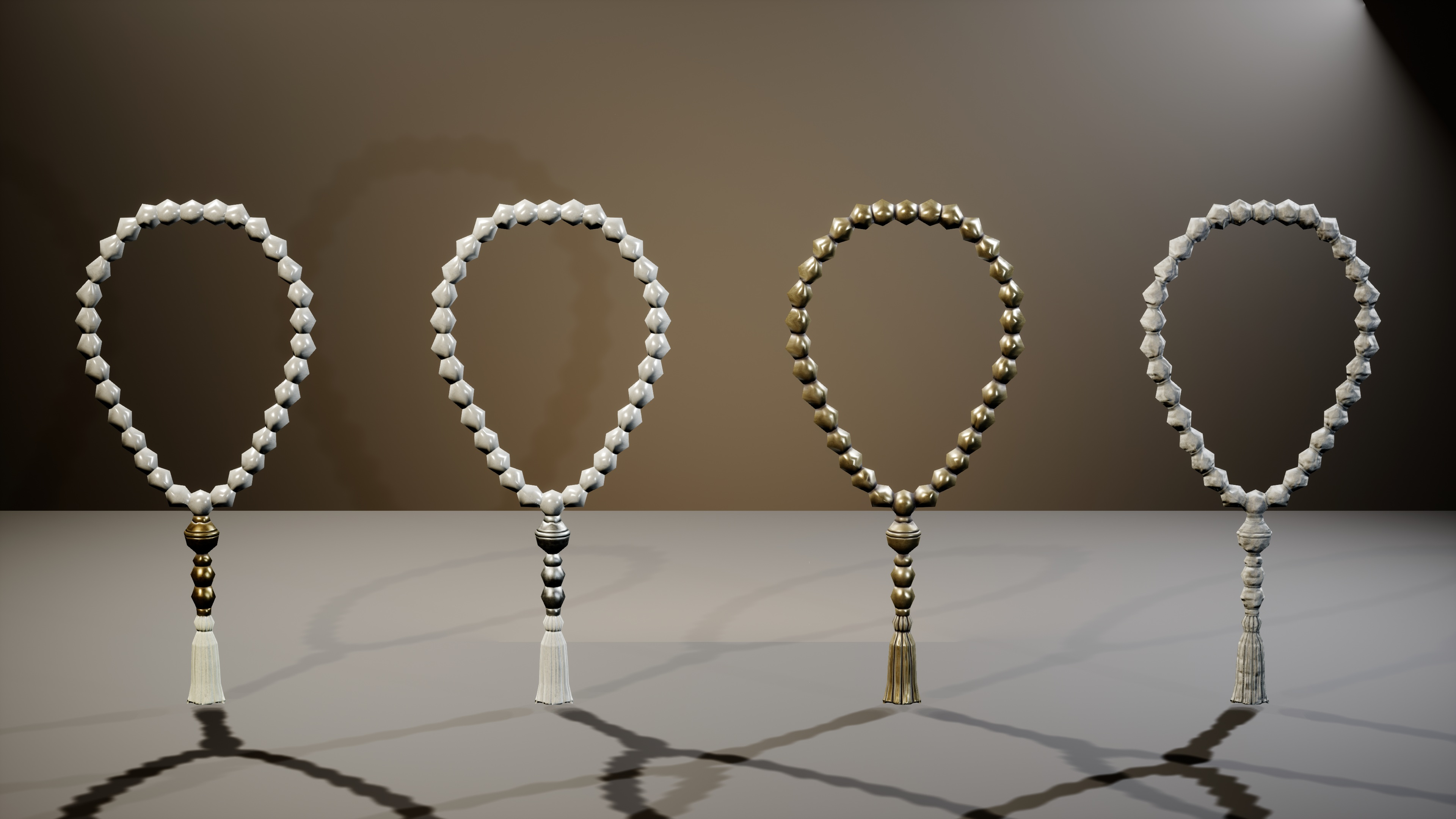 Fantasy Tribal Necklaces Pack 3D Model