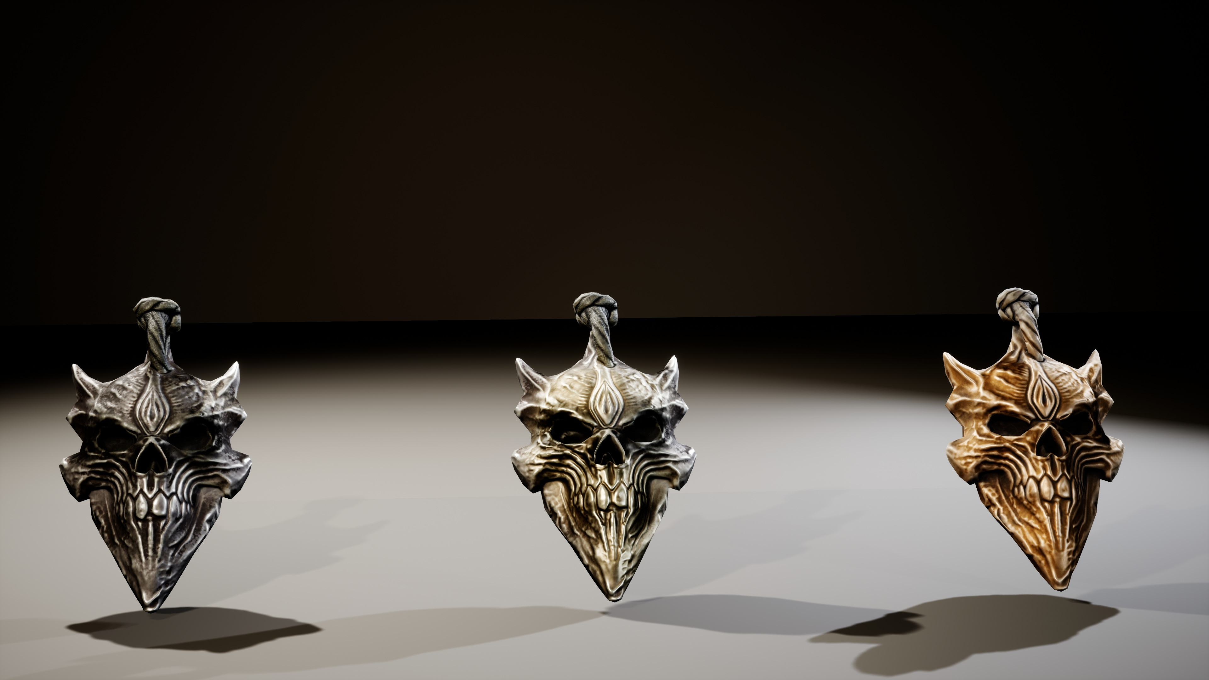 Fantasy Tribal Necklaces Pack 3D Model