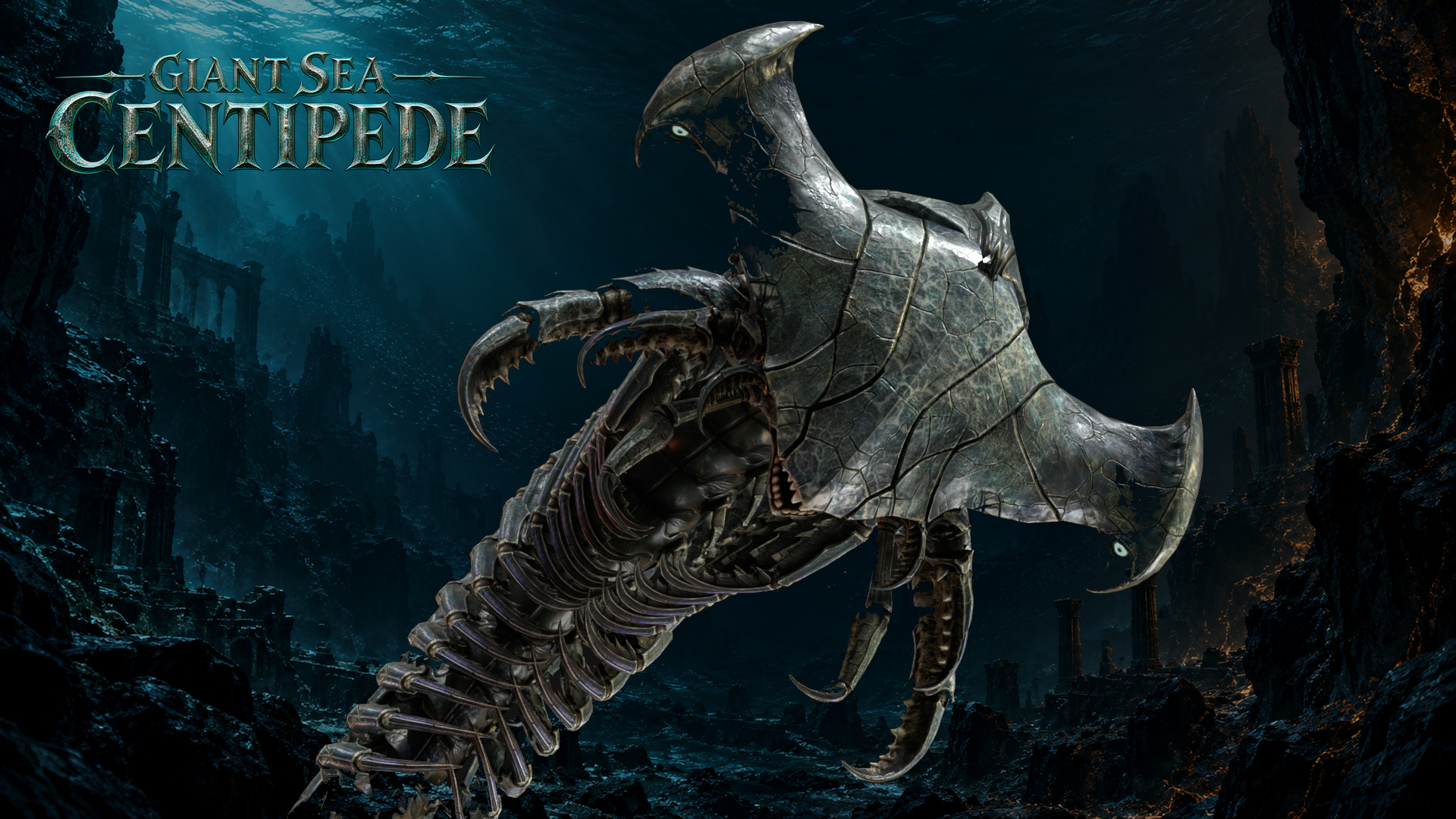 Giant Sea Centipede 3D Model