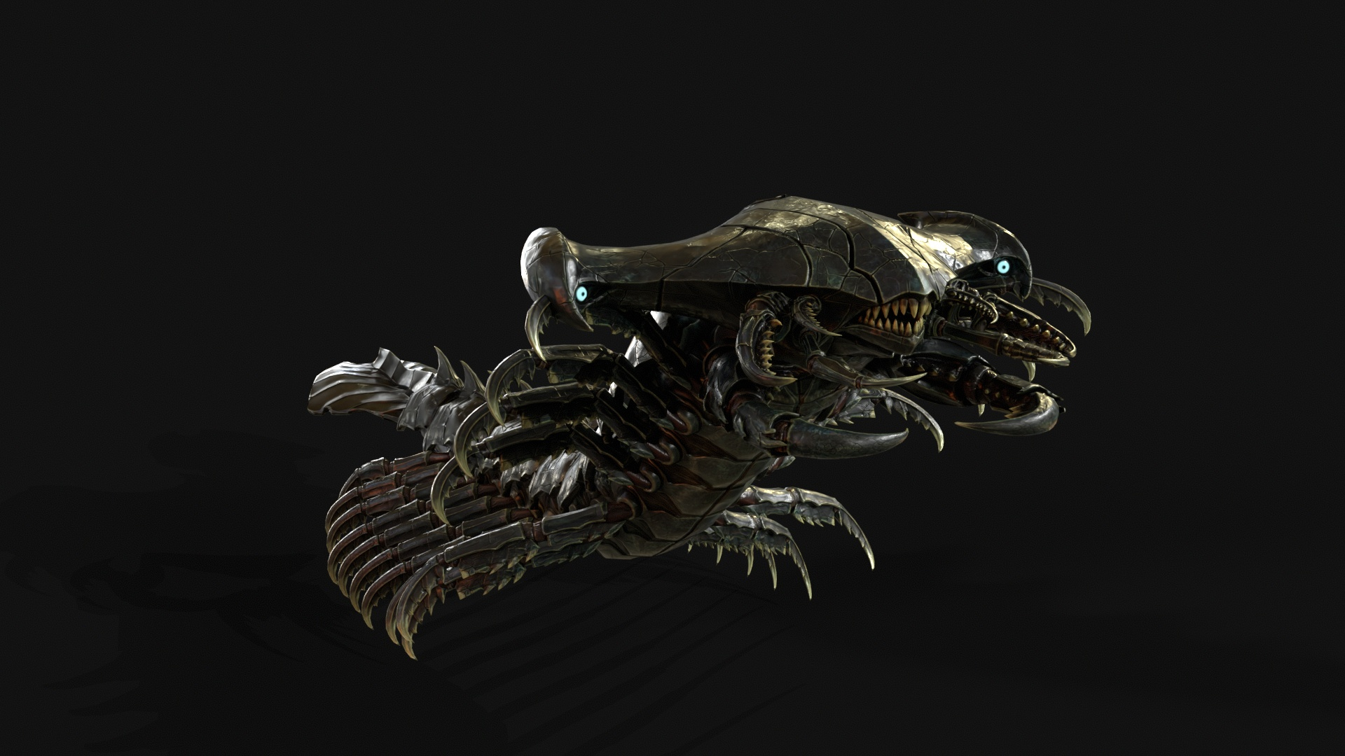 Giant Sea Centipede 3D Model