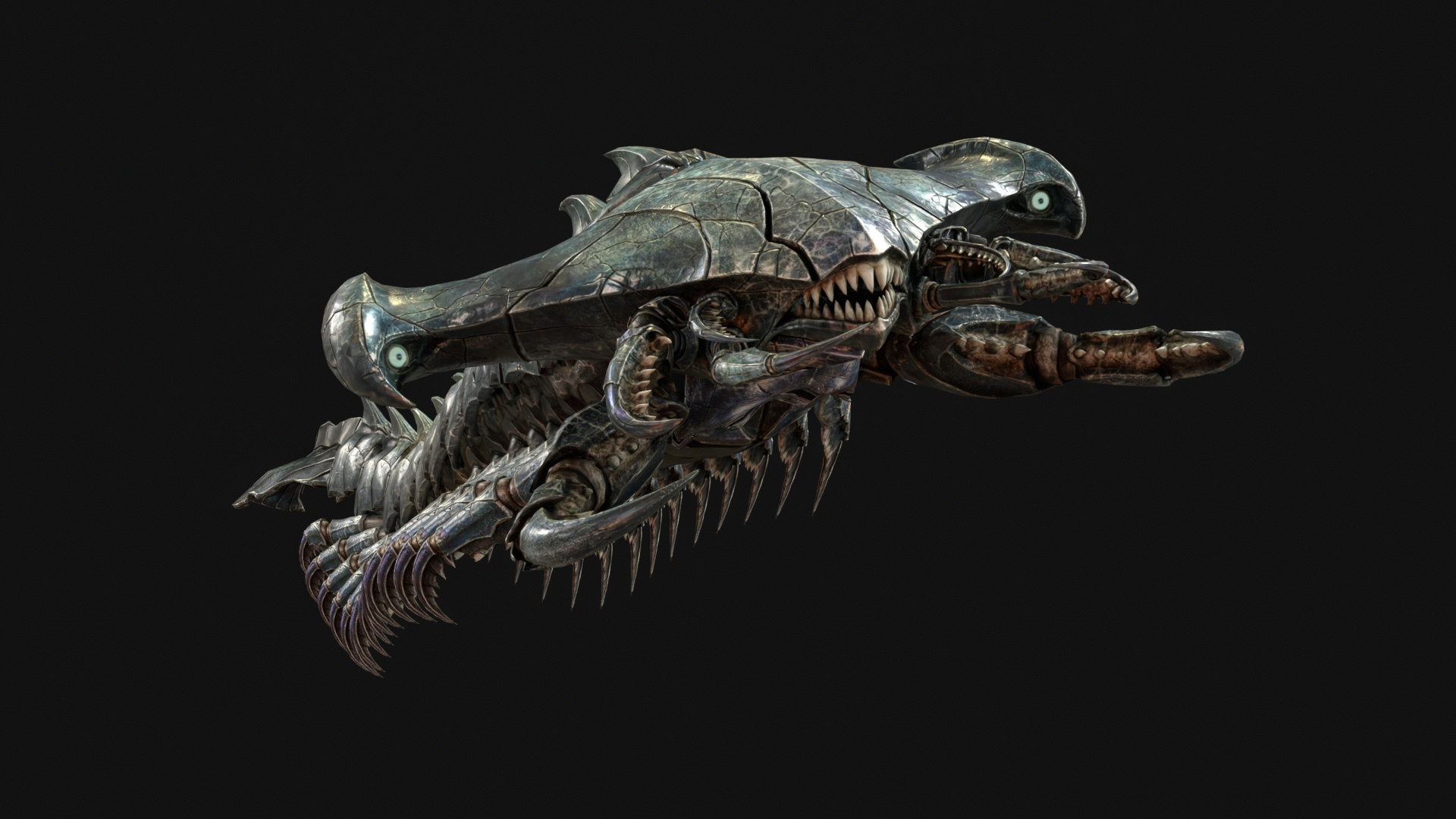 Giant Sea Centipede 3D Model