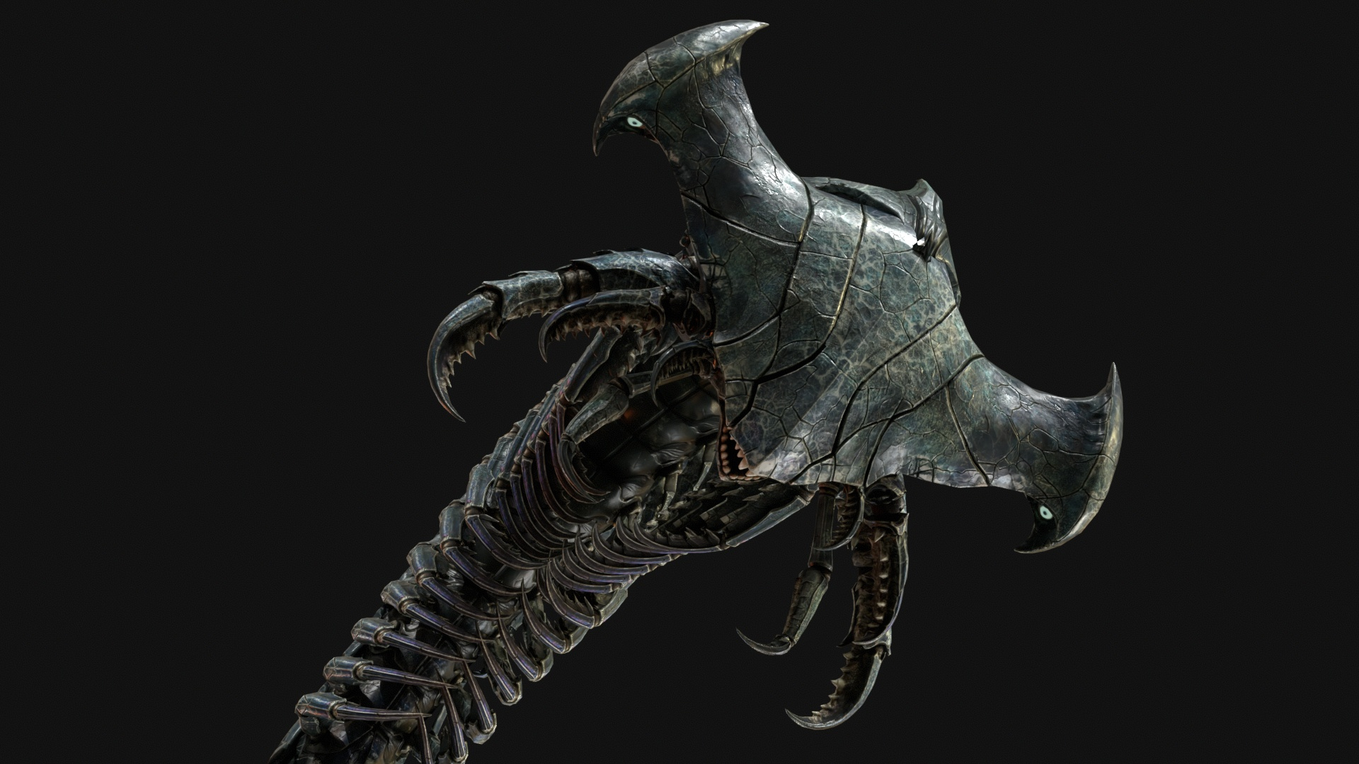 Giant Sea Centipede 3D Model