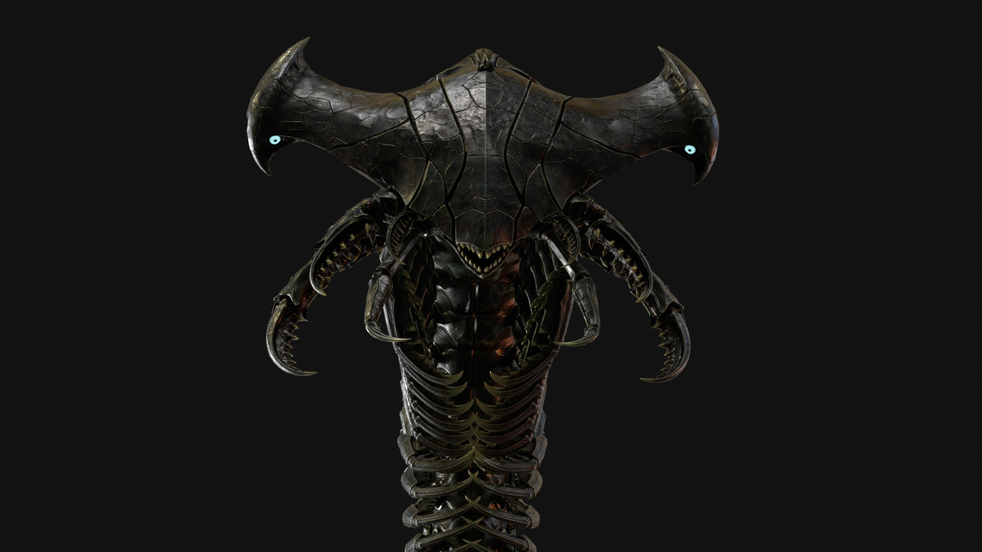 Giant Sea Centipede 3D Model
