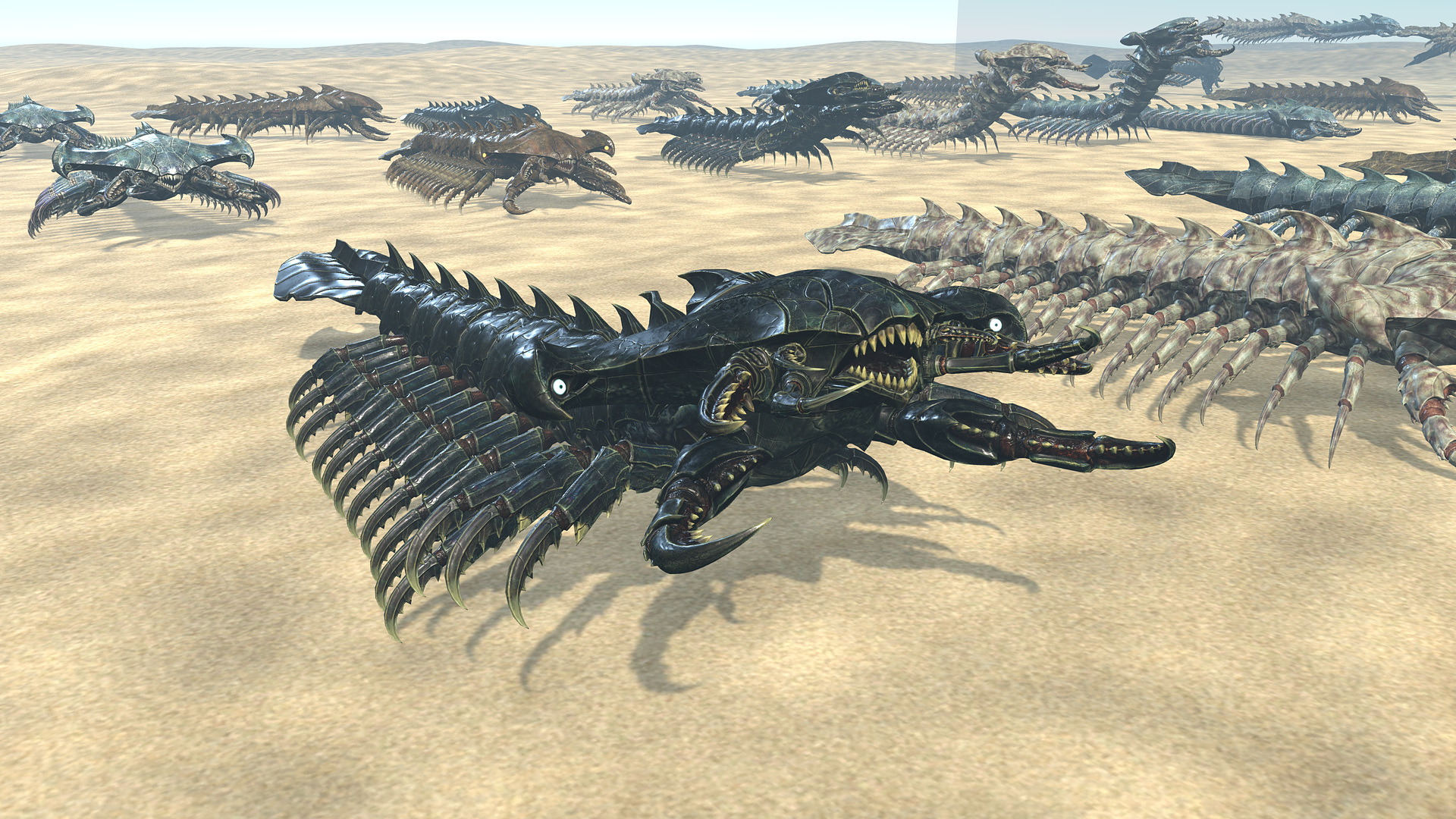 Giant Sea Centipede 3D Model