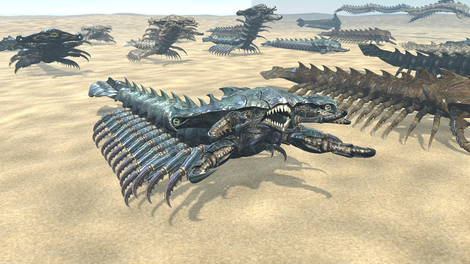 Giant Sea Centipede 3D Model
