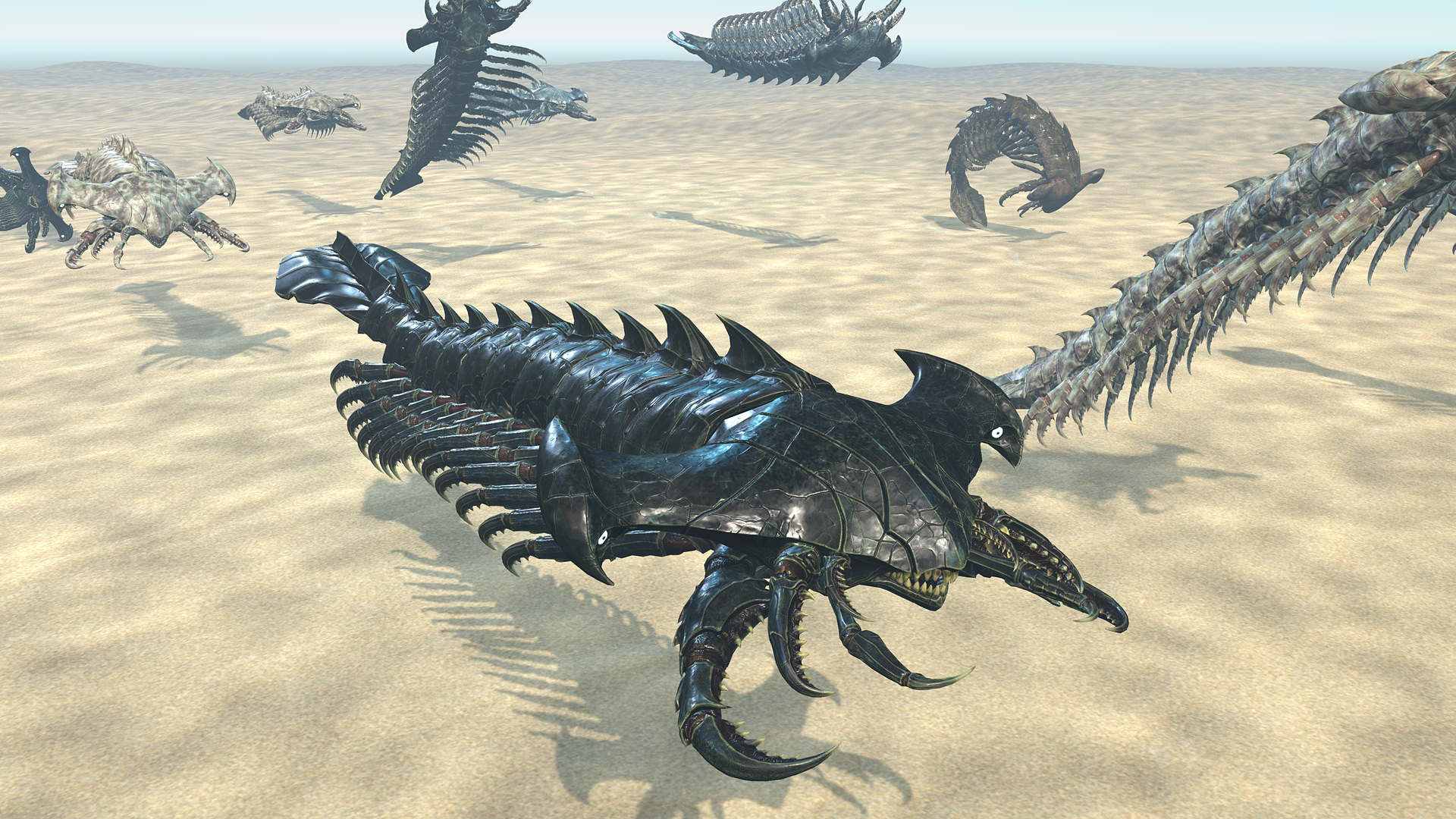 Giant Sea Centipede 3D Model