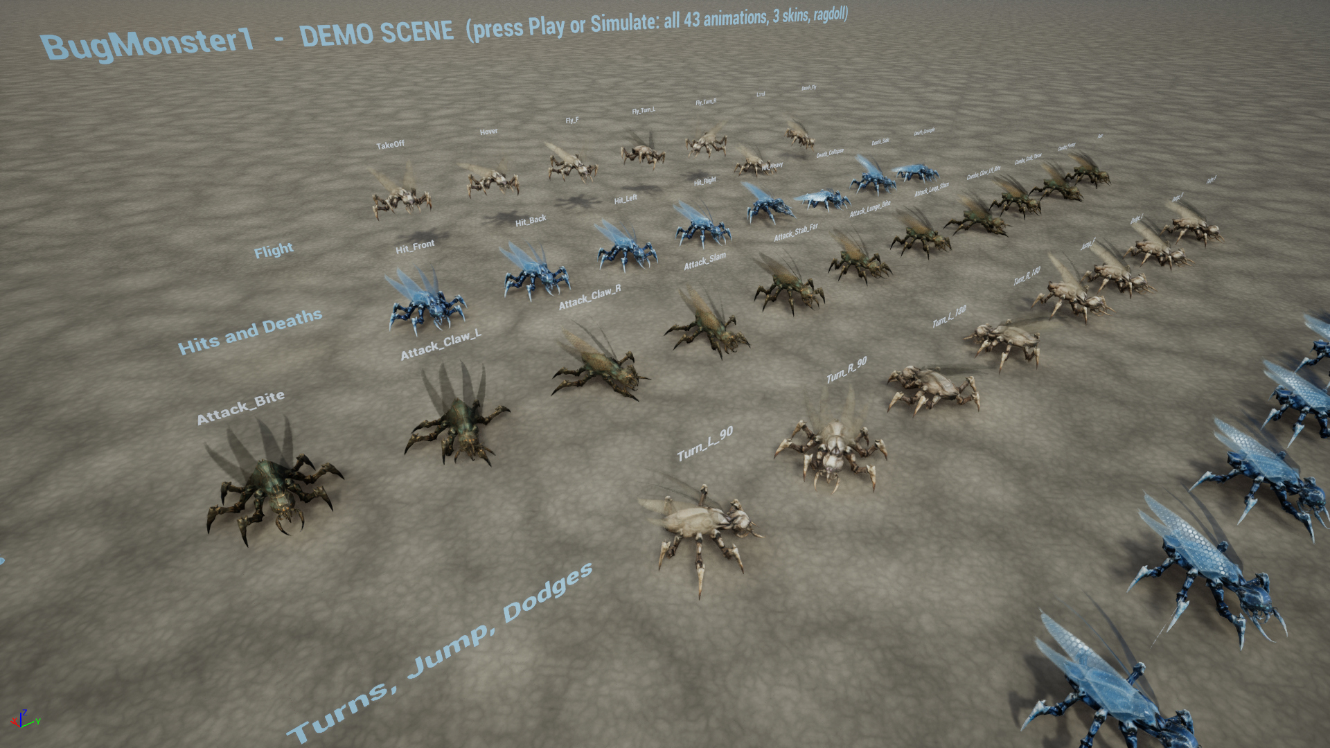 Land Bug Pack1 3D Model