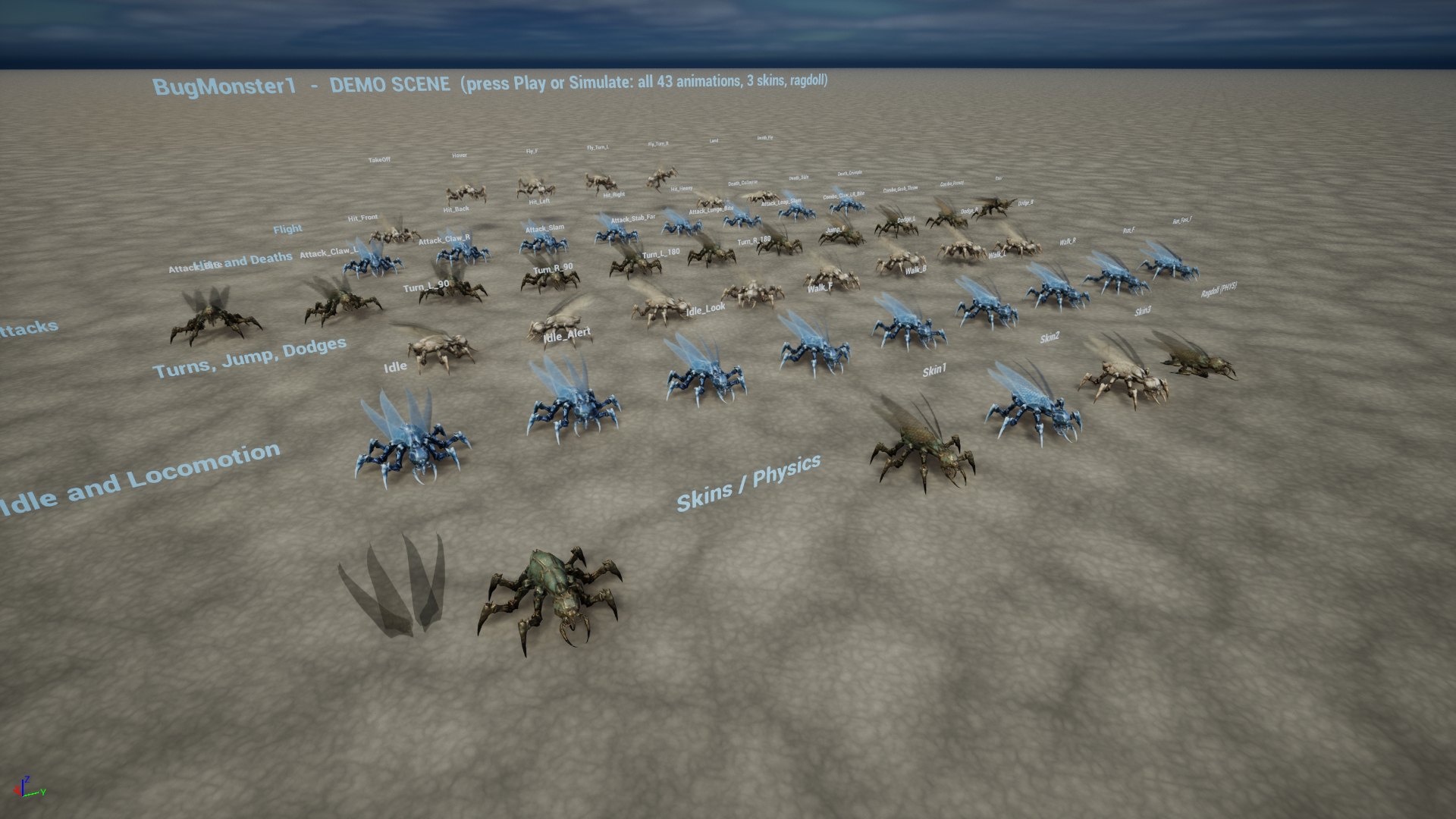 Land Bug Pack1 3D Model