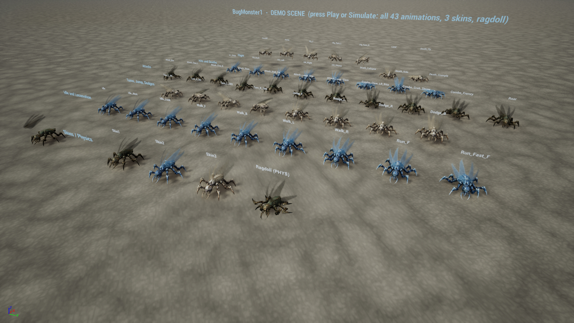 Land Bug Pack1 3D Model
