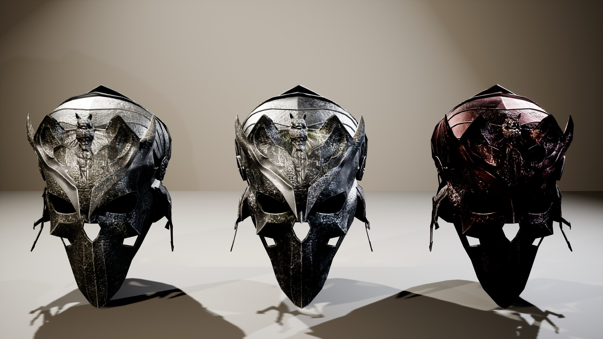 Medieval Fantasy Helmets Pack 3D Model