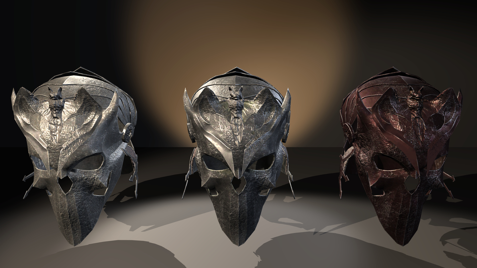 Medieval Fantasy Helmets Pack 3D Model
