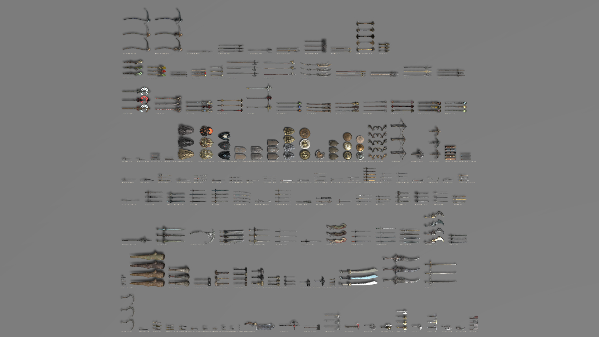 Medieval Fantasy Weapons Mega Pack 3D Model