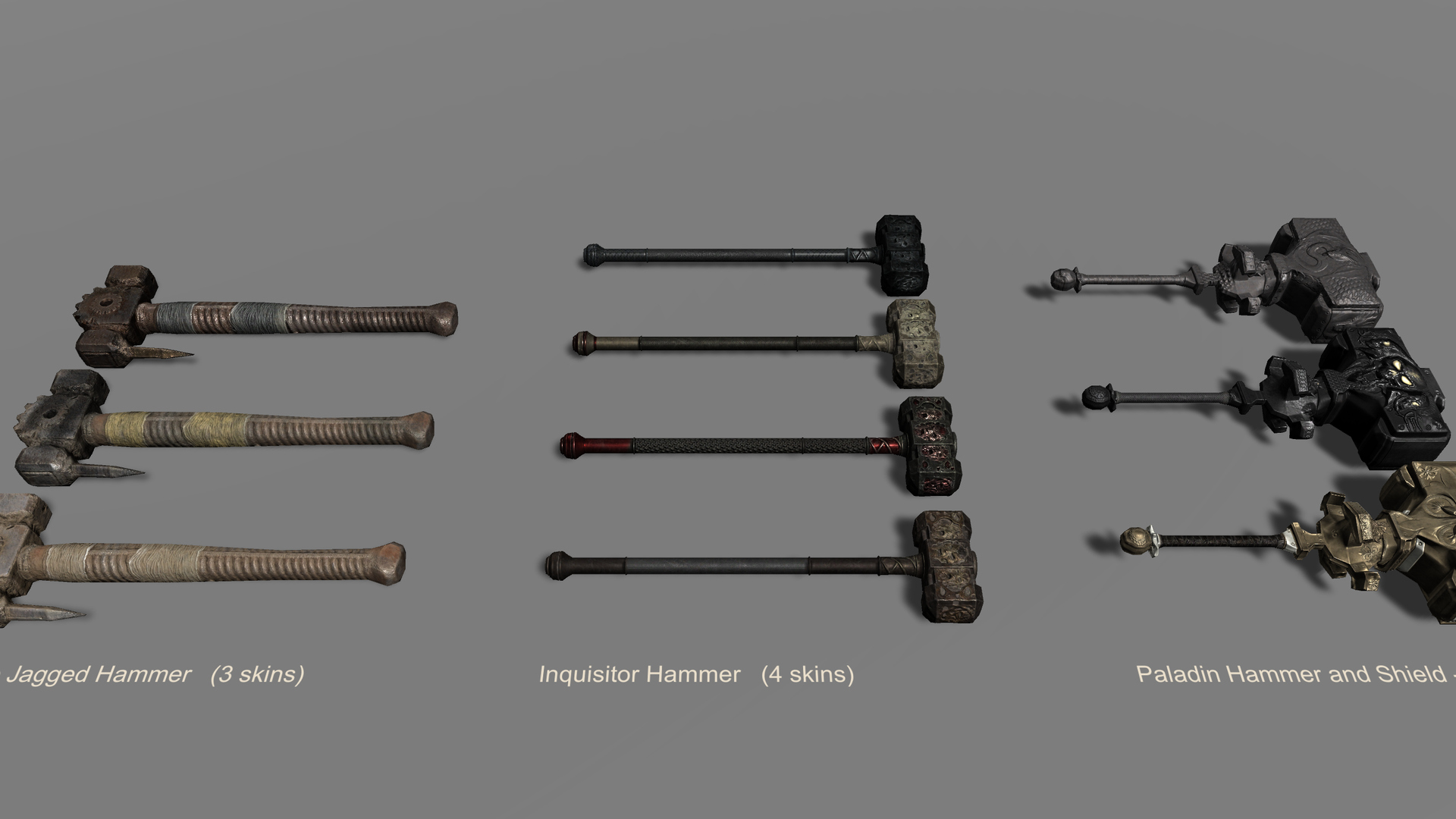 Medieval Fantasy Weapons Mega Pack 3D Model