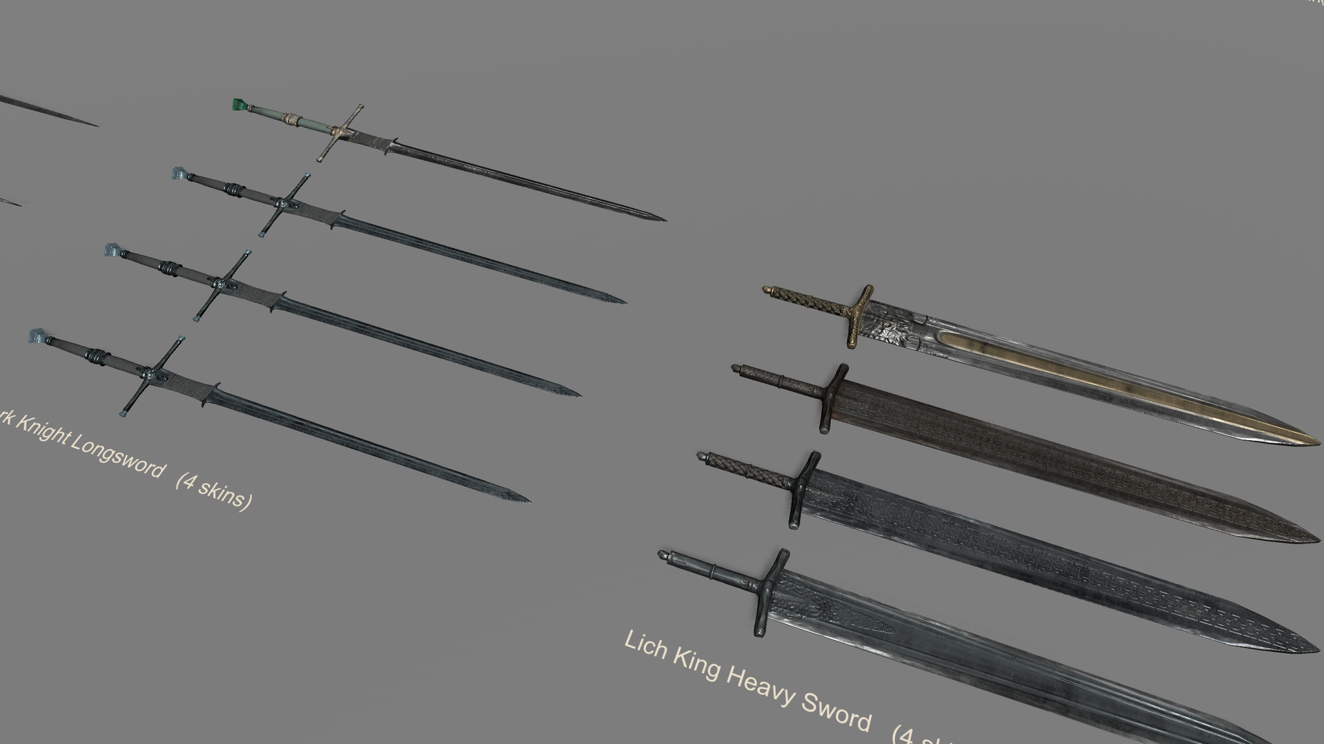 Medieval Fantasy Weapons Mega Pack 3D Model