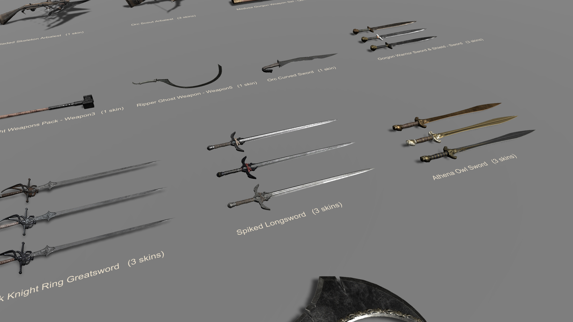 Medieval Fantasy Weapons Mega Pack 3D Model
