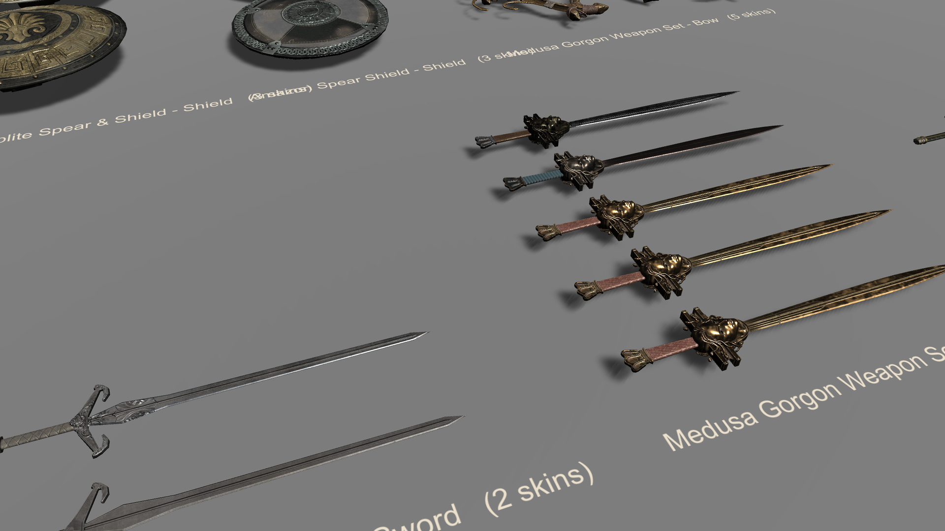 Medieval Fantasy Weapons Mega Pack 3D Model
