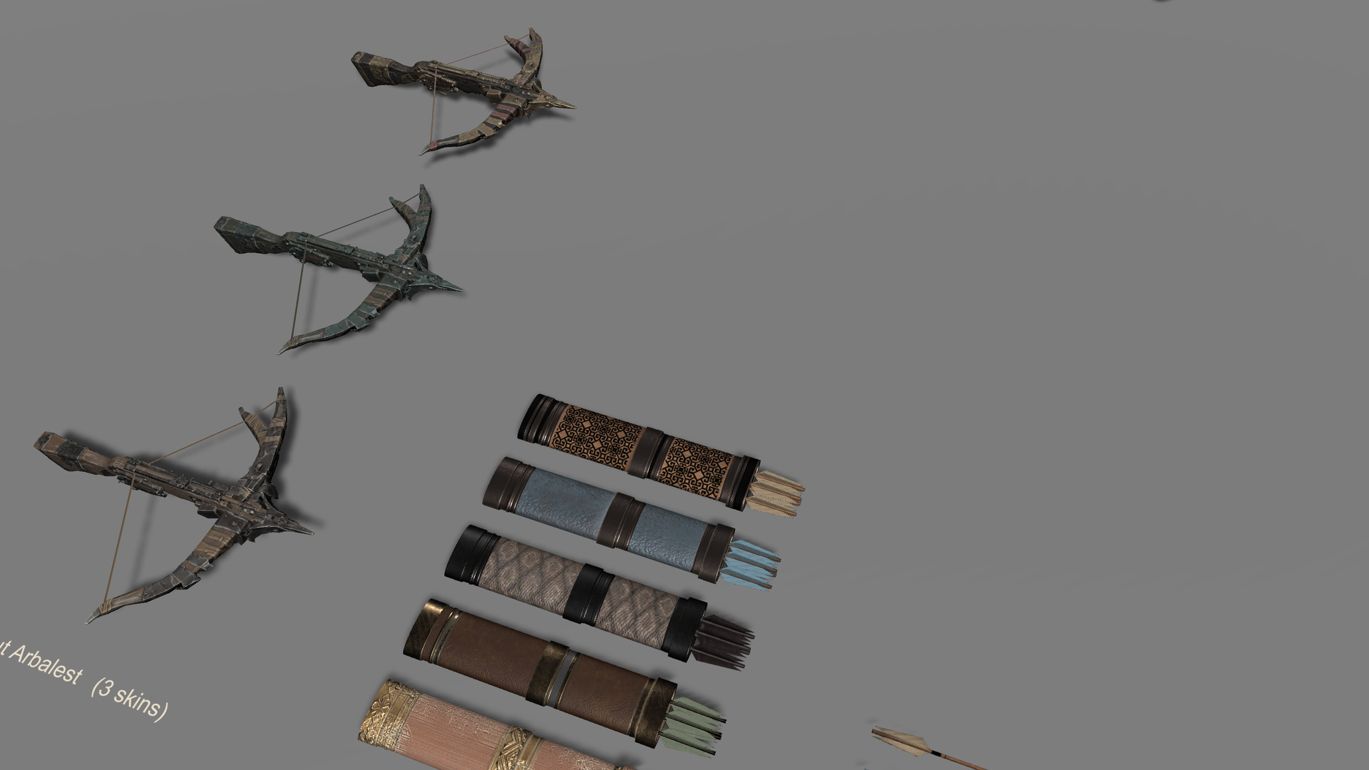 Medieval Fantasy Weapons Mega Pack 3D Model