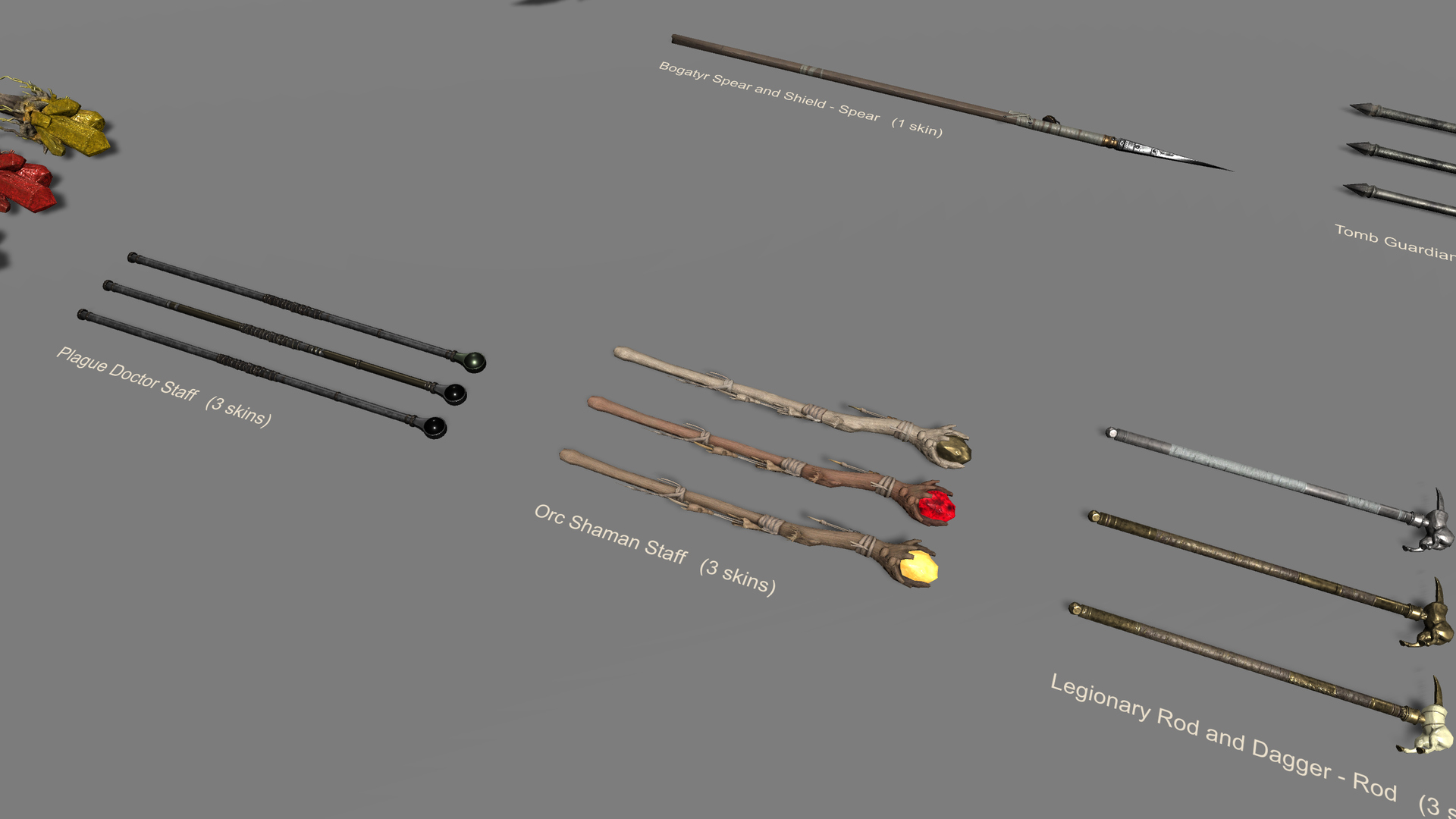 Medieval Fantasy Weapons Mega Pack 3D Model