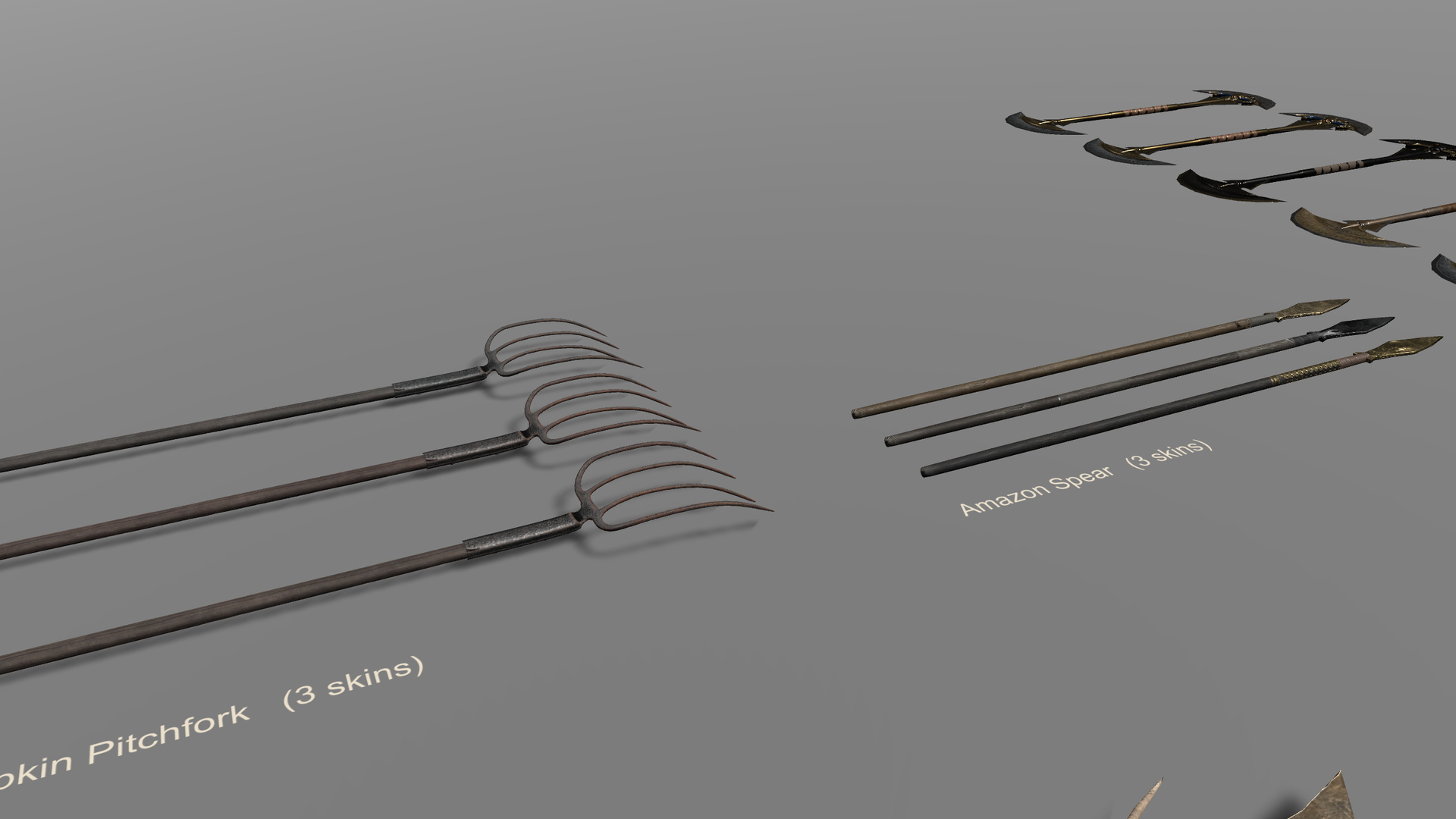 Medieval Fantasy Weapons Mega Pack 3D Model