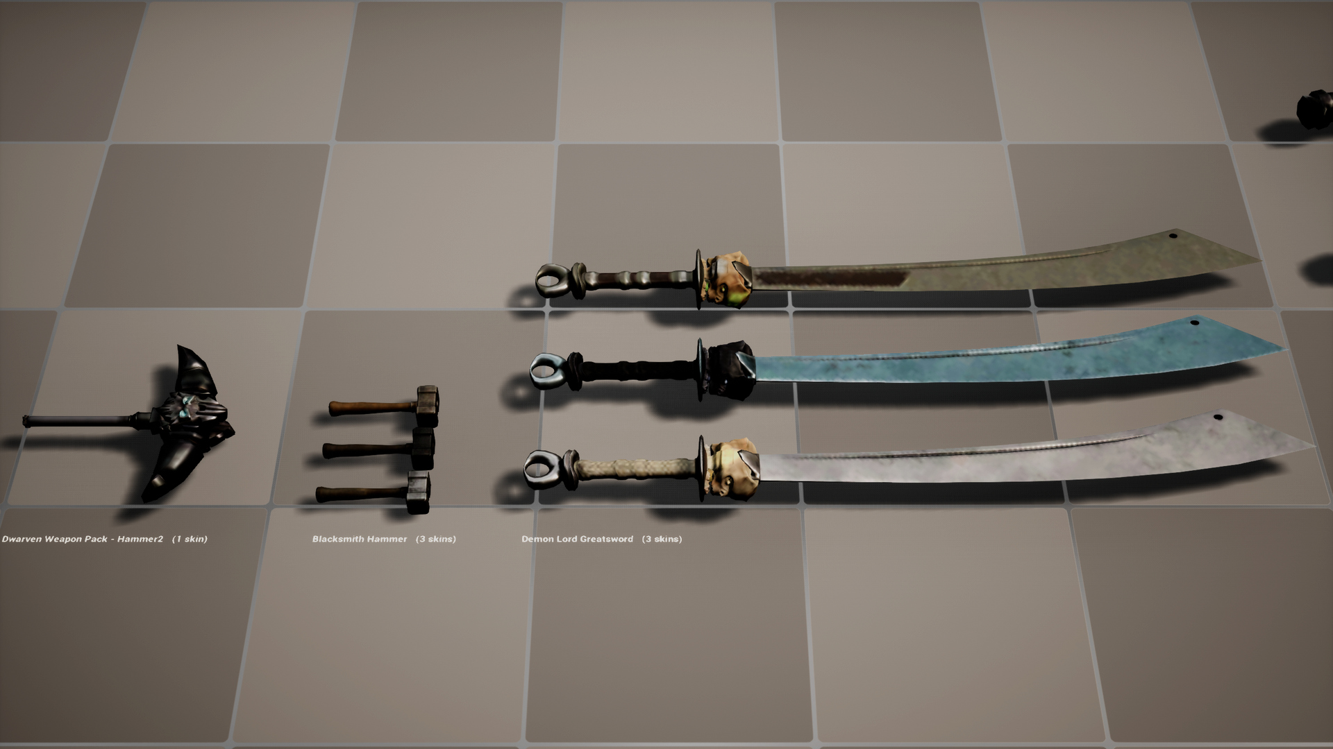 Medieval Fantasy Weapons Mega Pack 3D Model
