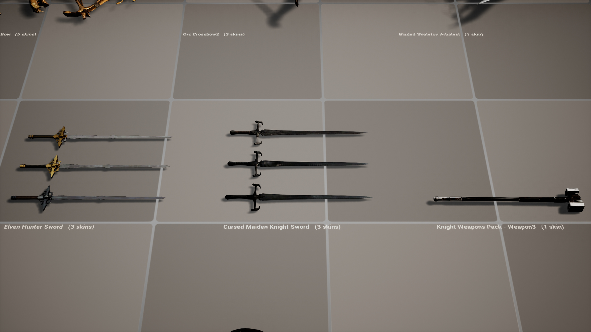 Medieval Fantasy Weapons Mega Pack 3D Model