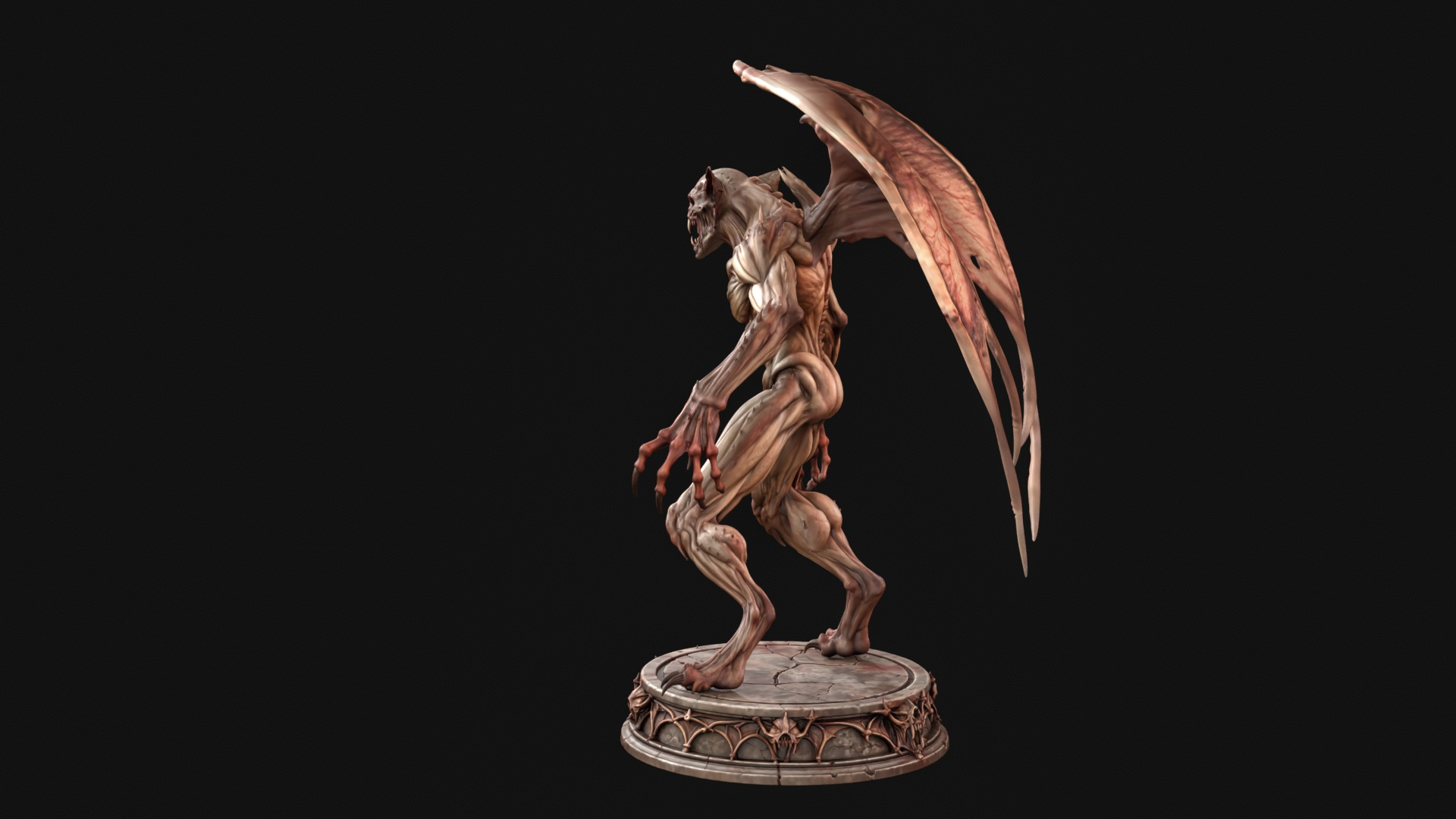 Old Vampire 3D Print Ready Figurine 3D Model