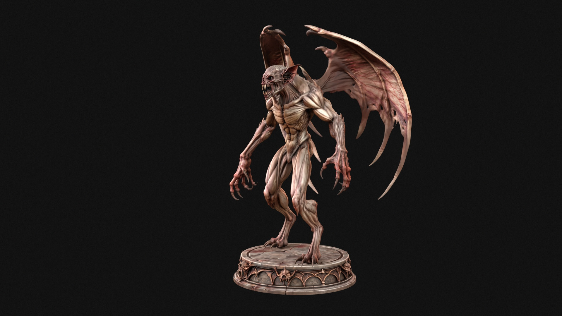 Old Vampire 3D Print Ready Figurine 3D Model
