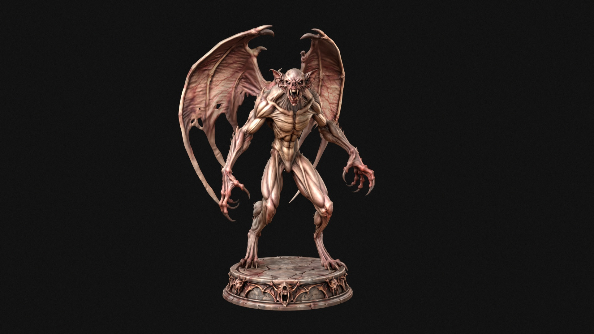 Old Vampire 3D Print Ready Figurine 3D Model