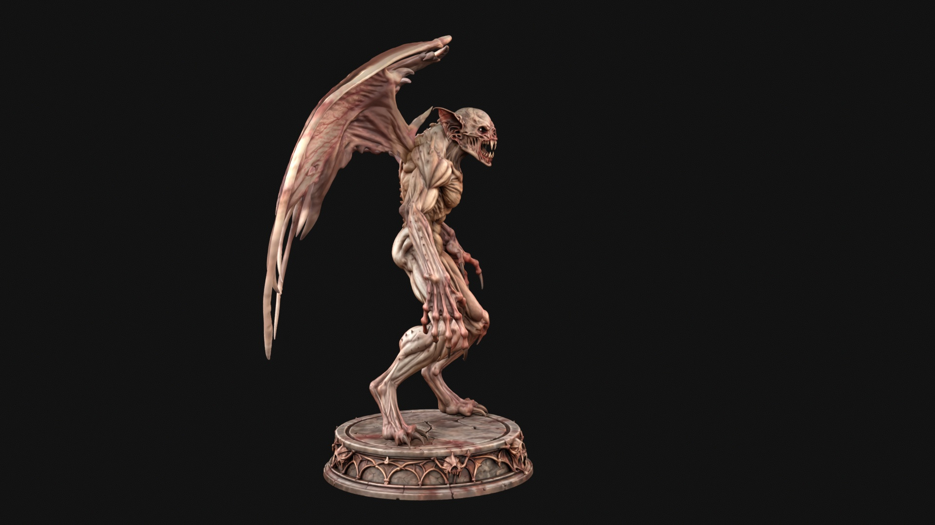 Old Vampire 3D Print Ready Figurine 3D Model