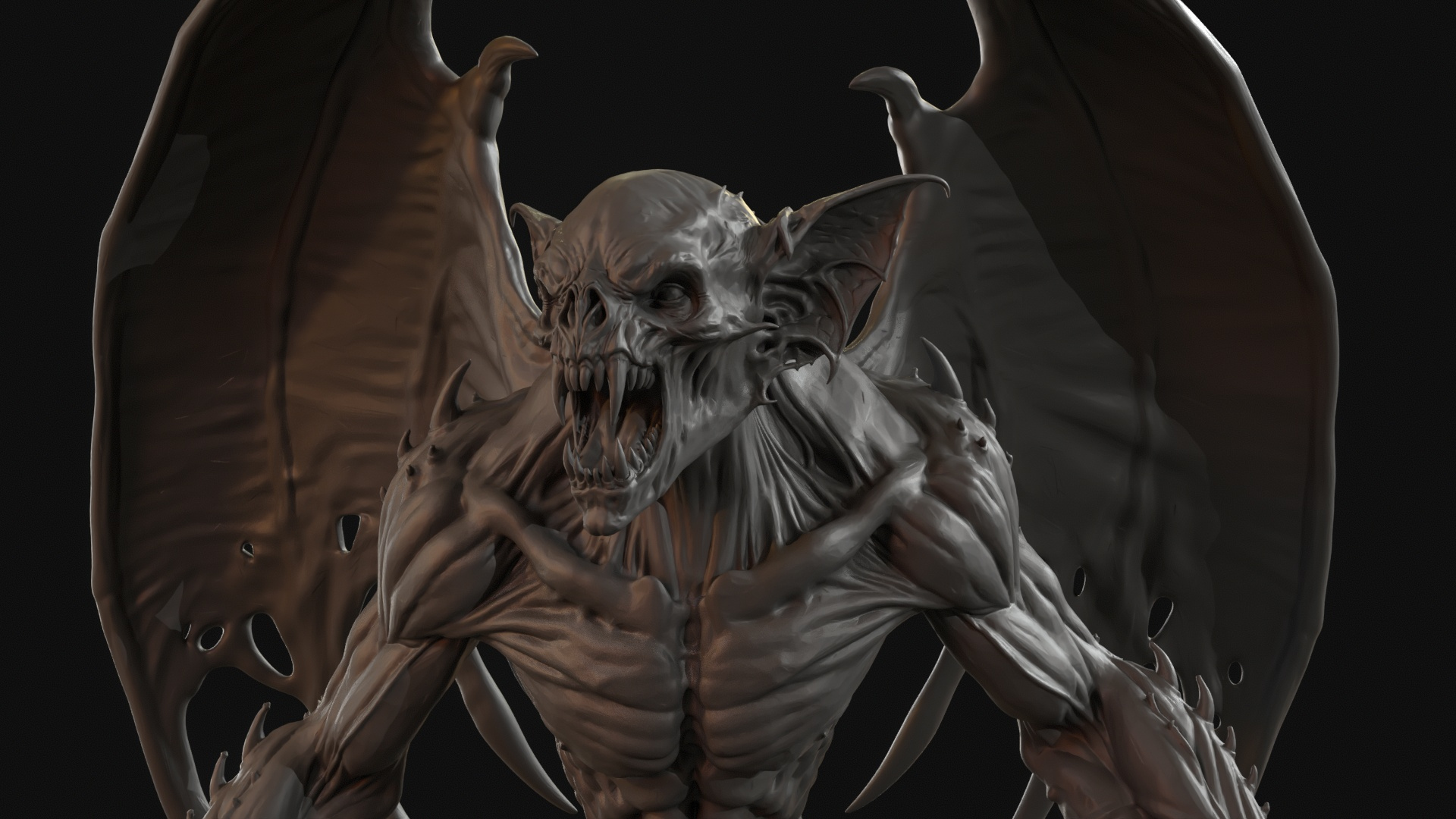 Old Vampire 3D Print Ready Figurine 3D Model