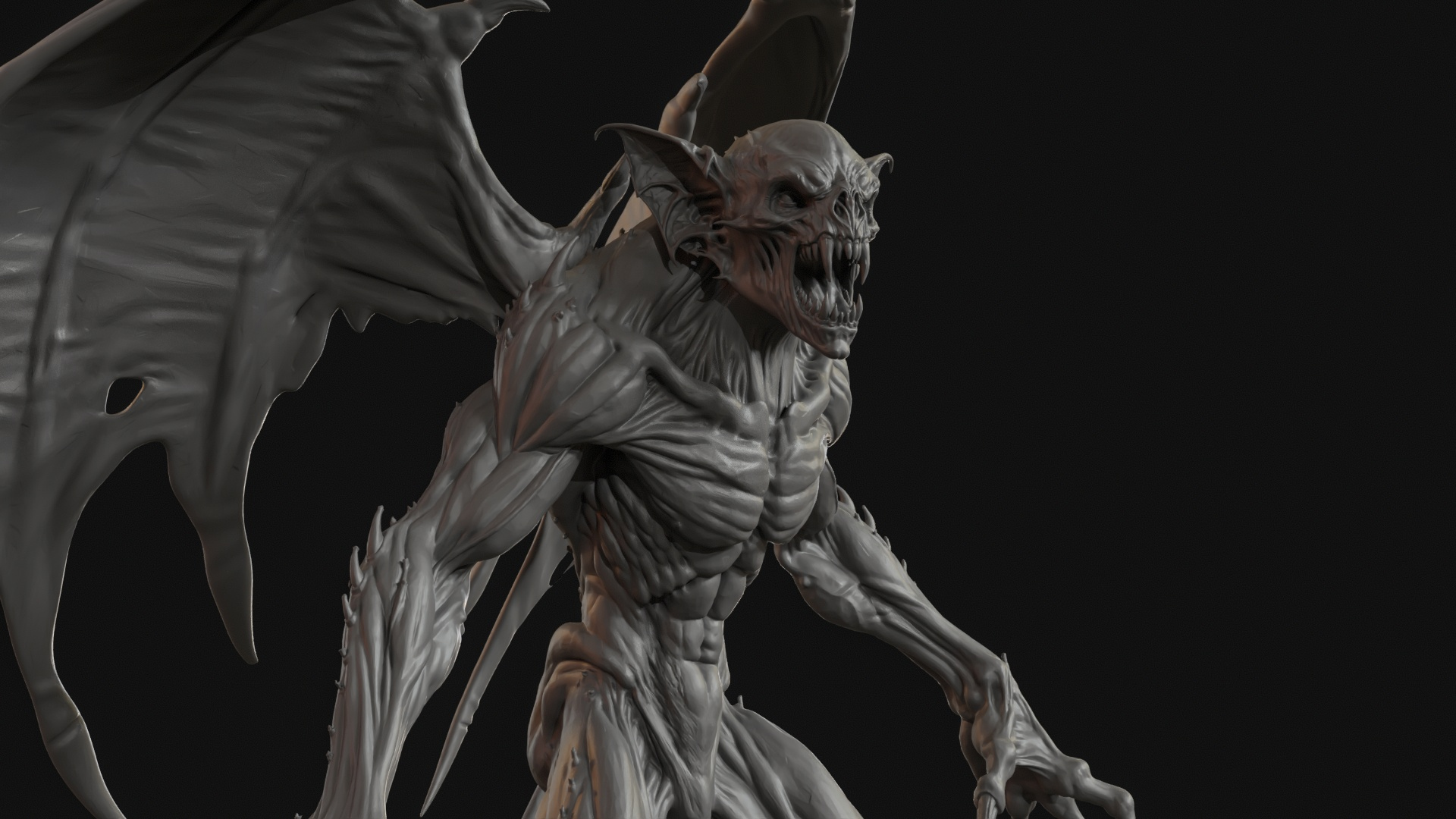 Old Vampire 3D Print Ready Figurine 3D Model
