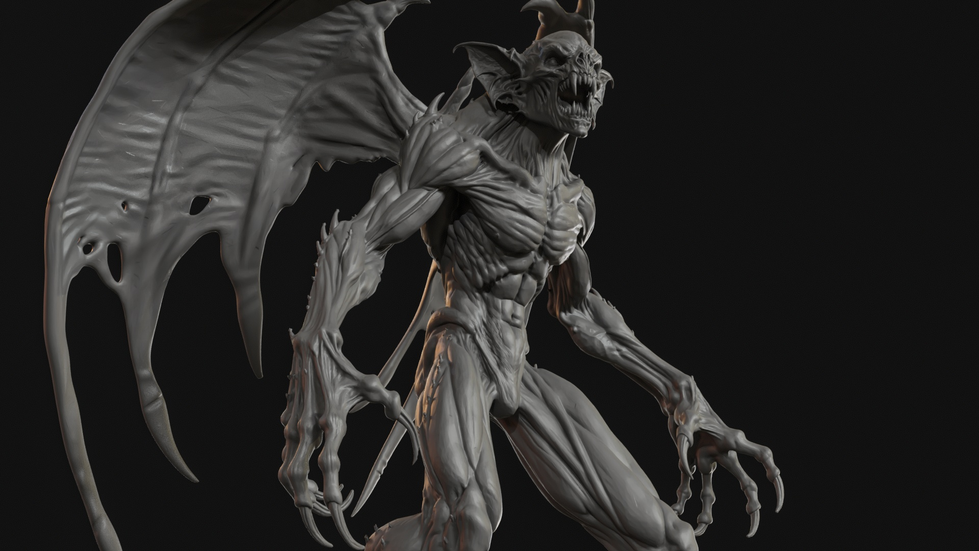 Old Vampire 3D Print Ready Figurine 3D Model