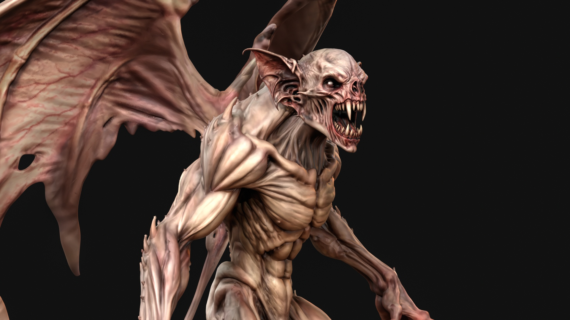 Old Vampire 3D Print Ready Figurine 3D Model
