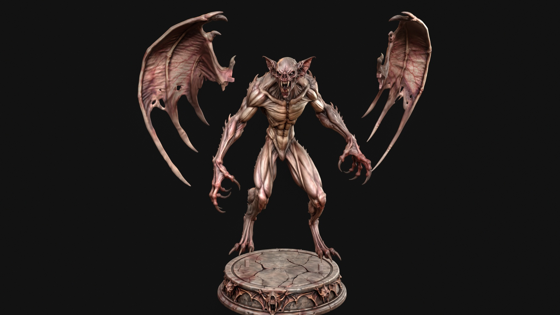 Old Vampire 3D Print Ready Figurine 3D Model